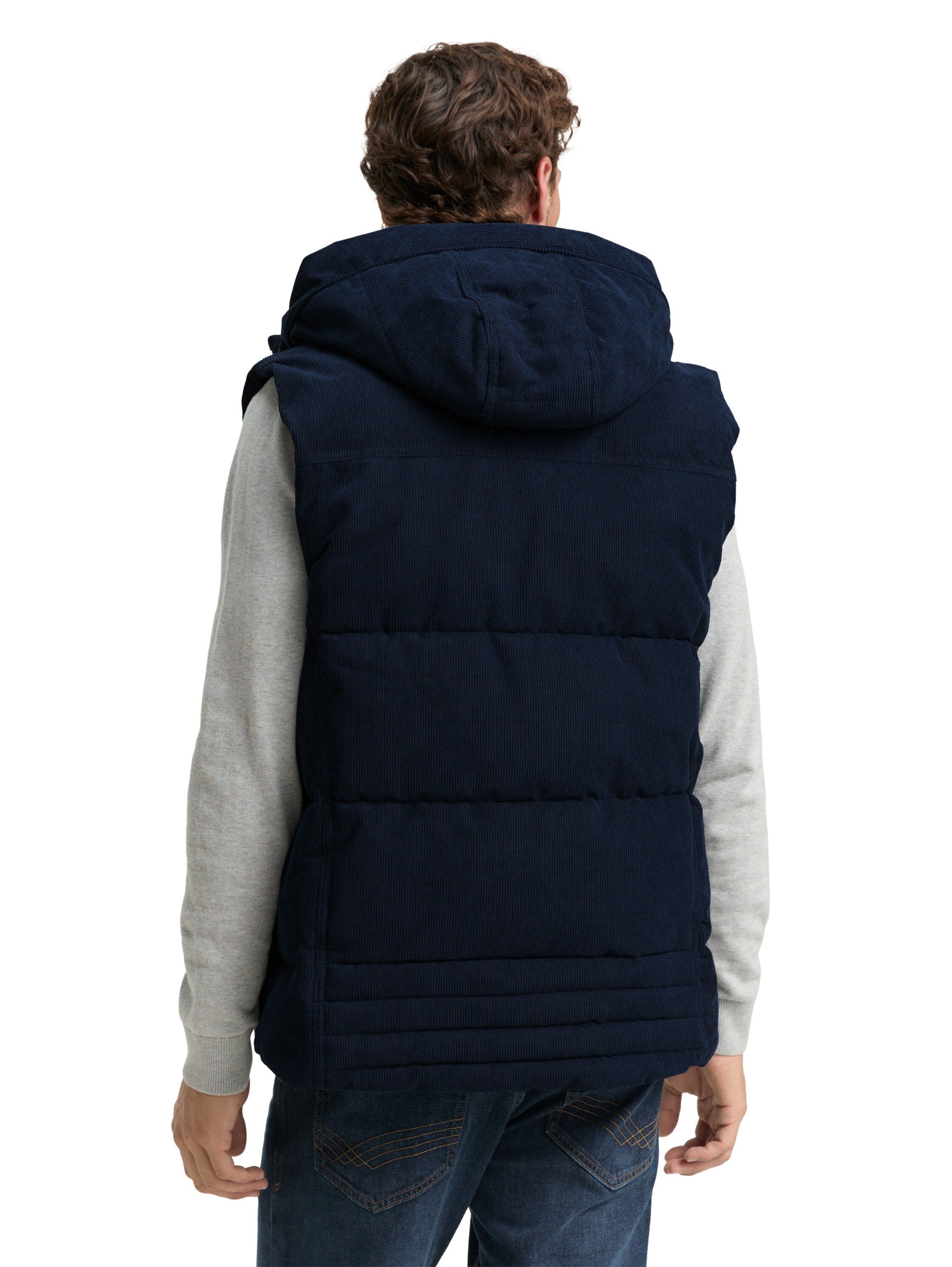 Puffer Weste mit abnehmbarer Kapuze