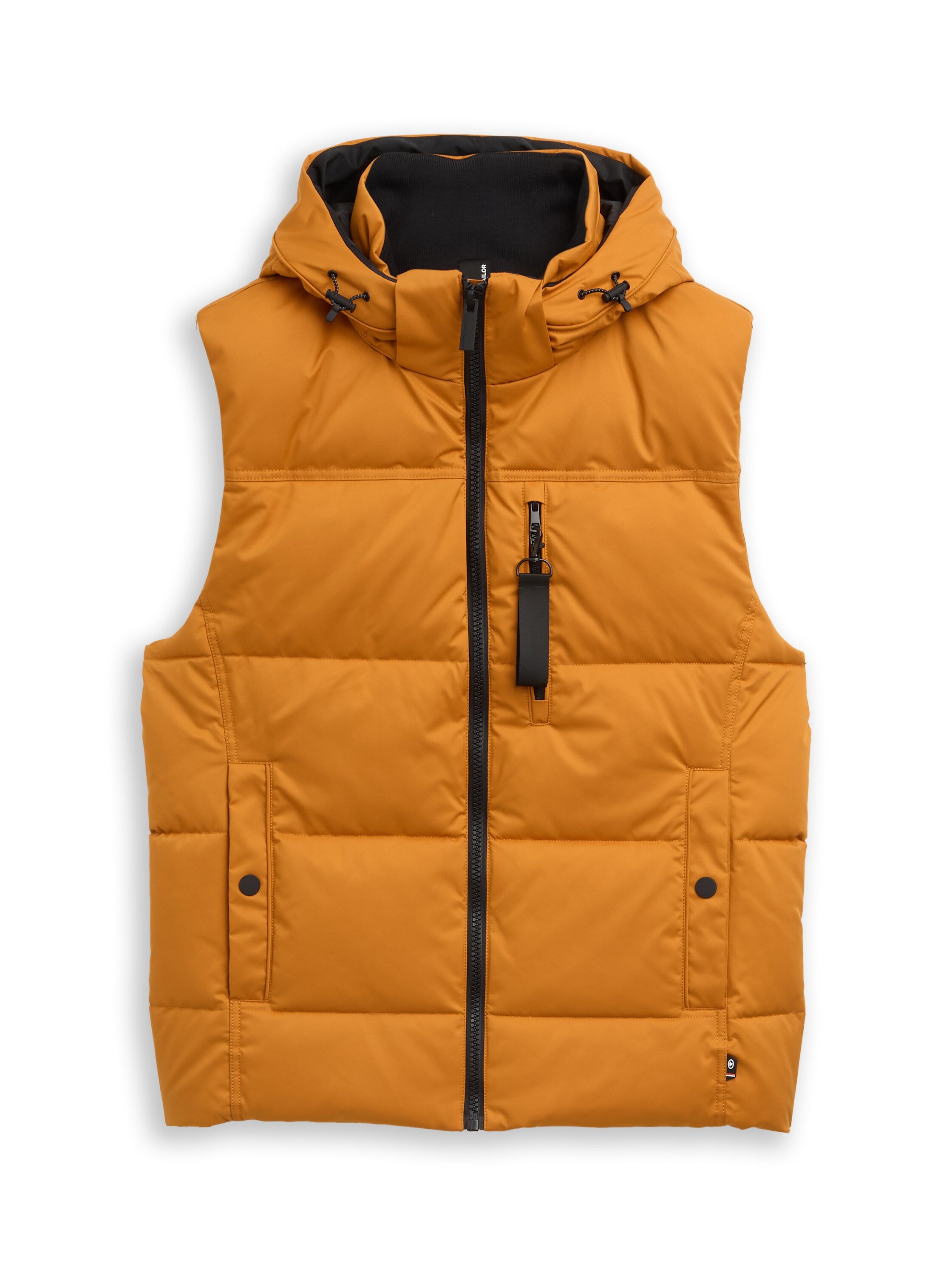 Puffer Weste mit abnehmbarer Kapuze