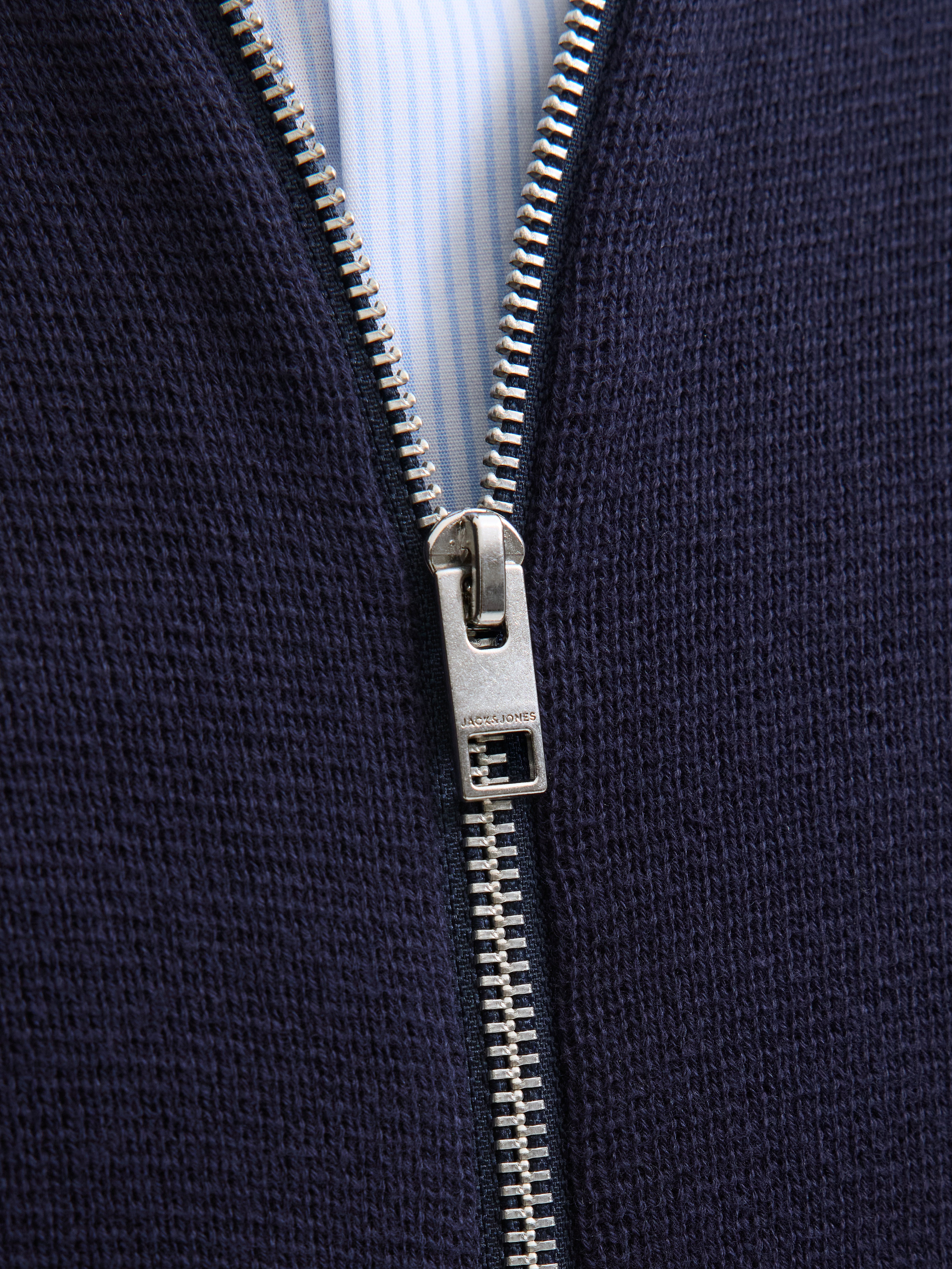 Strickjacke Herren Langarm Polokragen Locker geschnitten