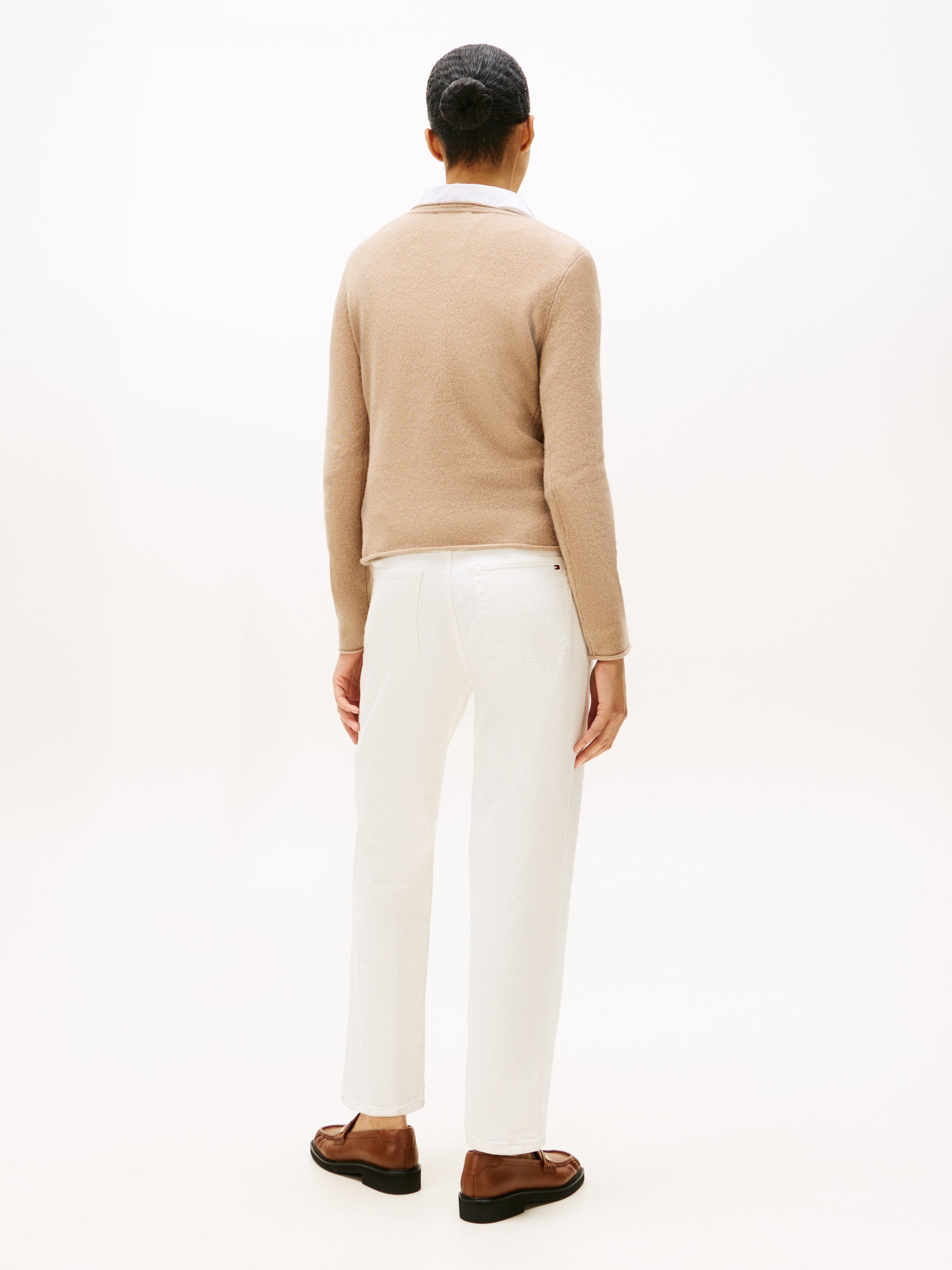SOFT WOOL V-NK LS SWEATER