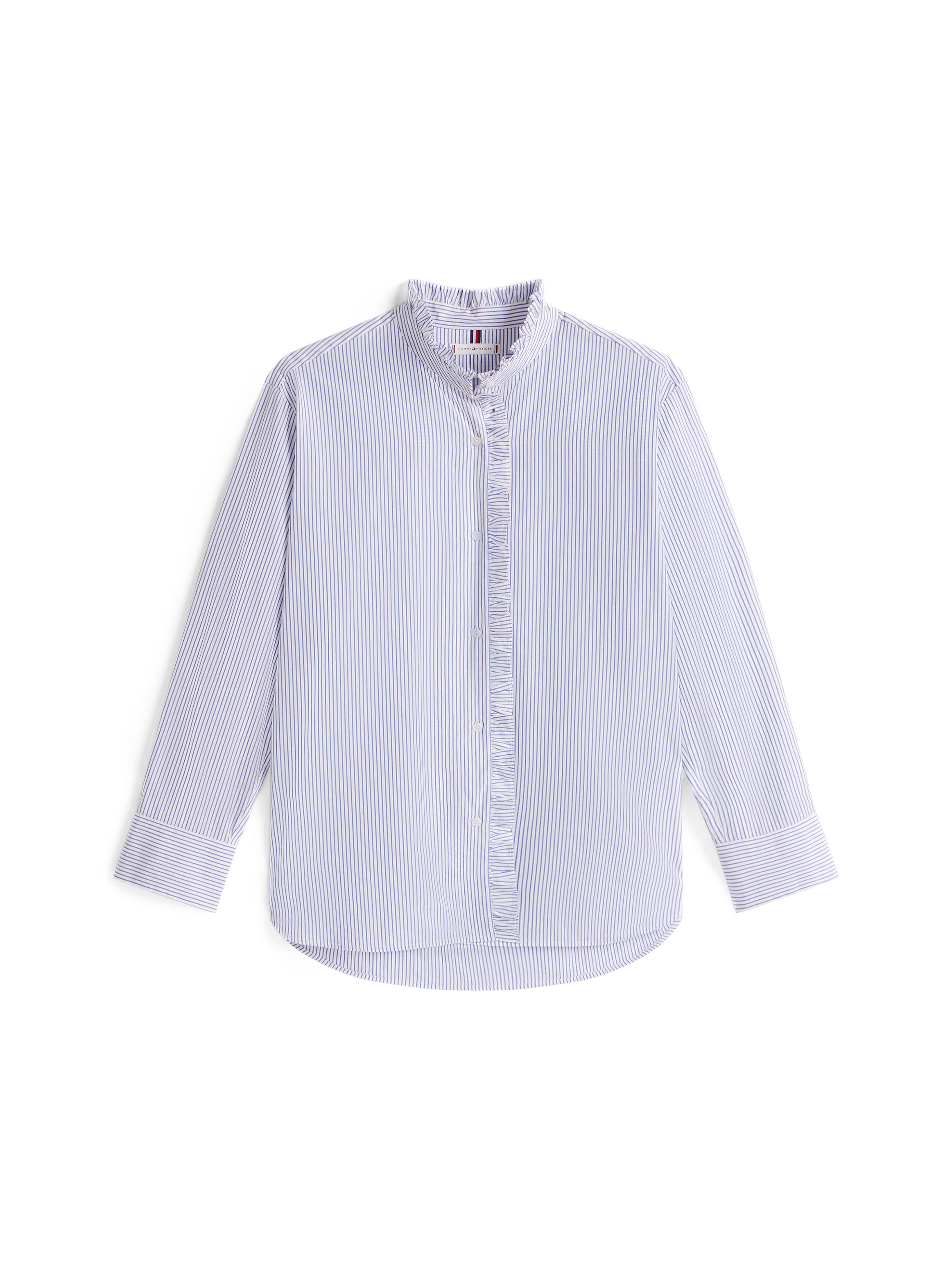 POPLIN RUFFLE SHIRT