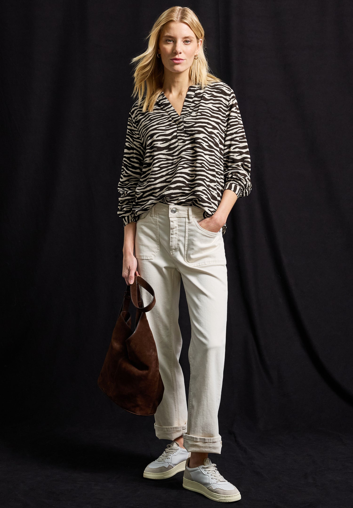Tunika mit Zebra Print
