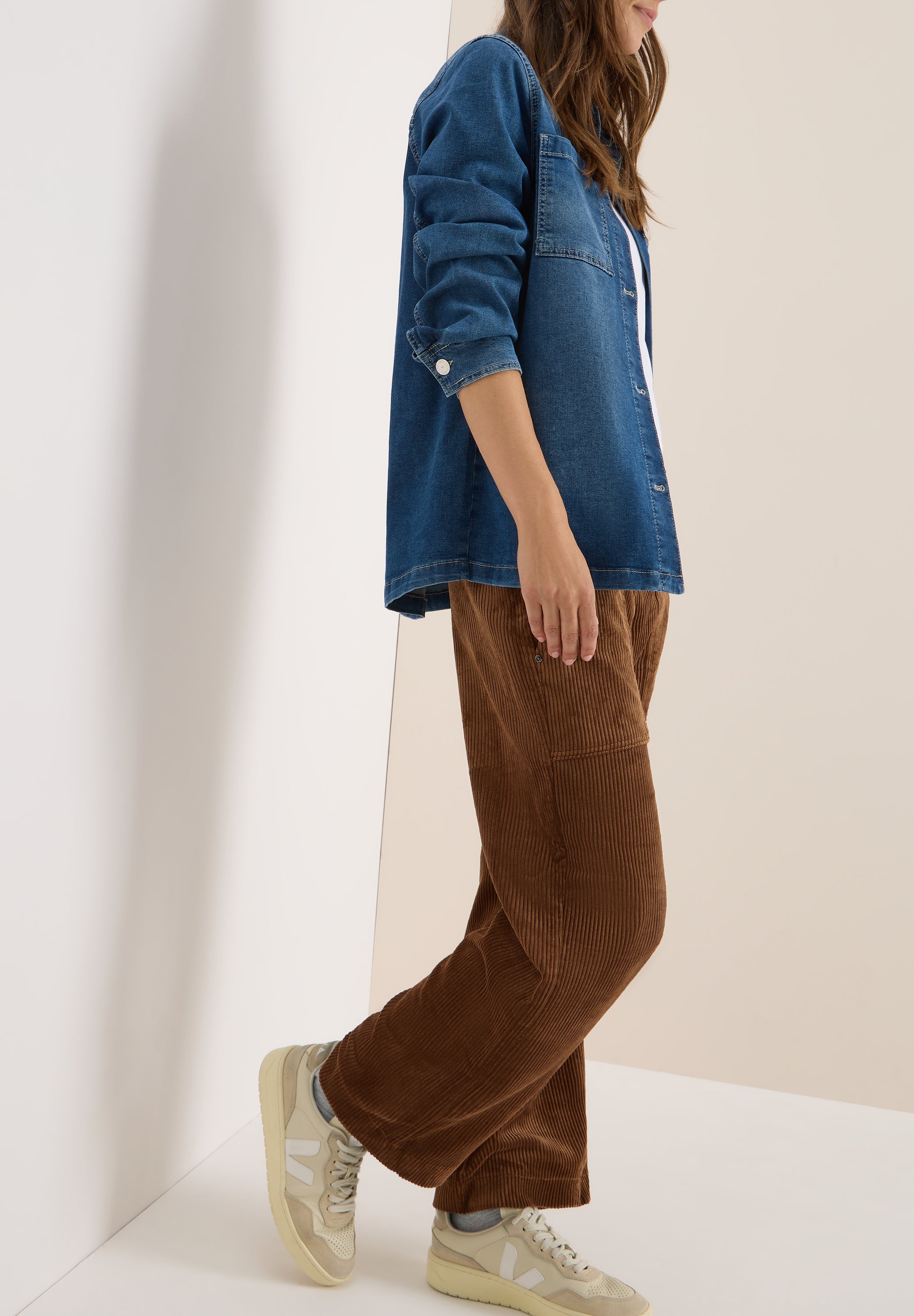 Wide Leg Cordhose