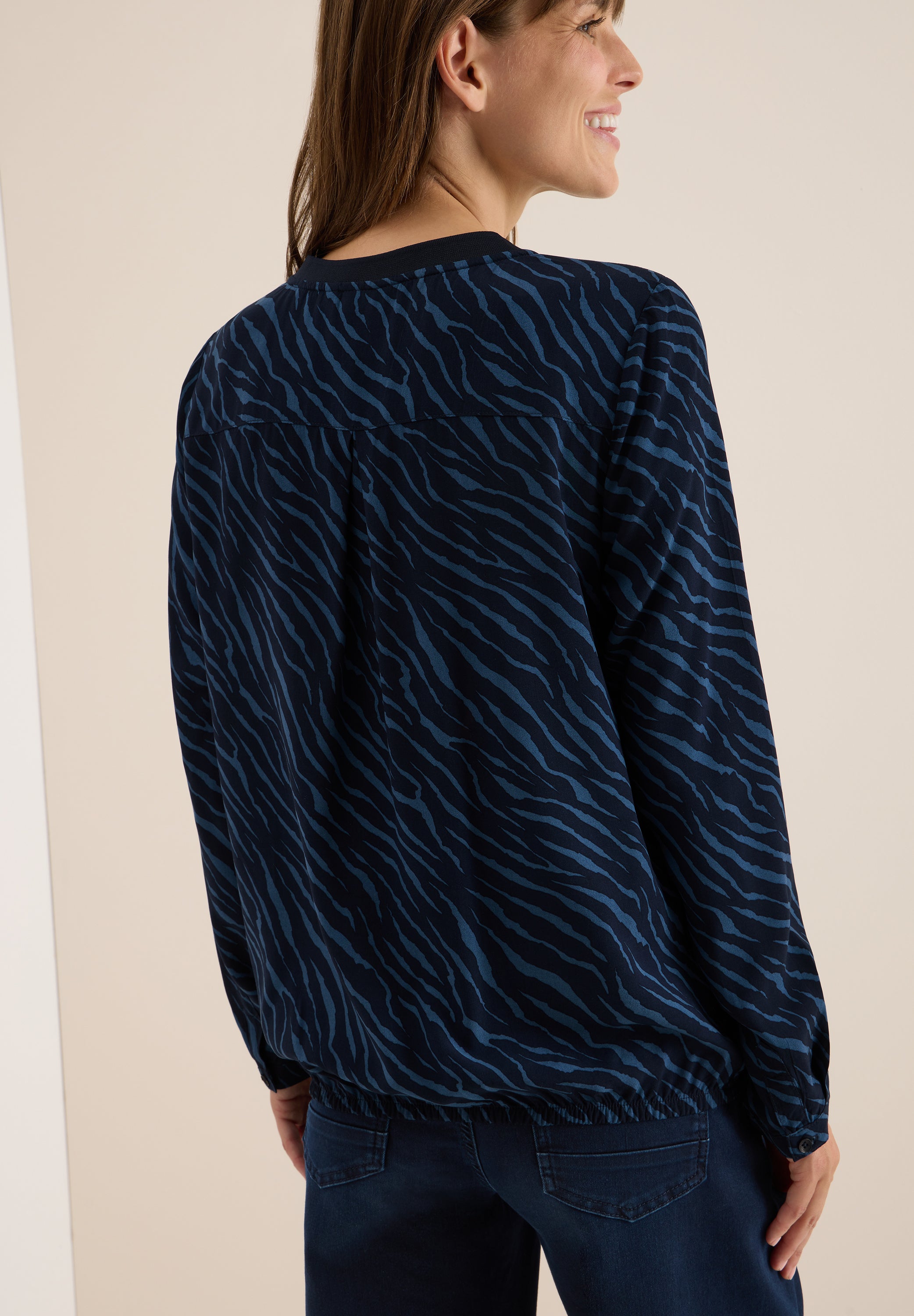 Bluse mit Zebra Print