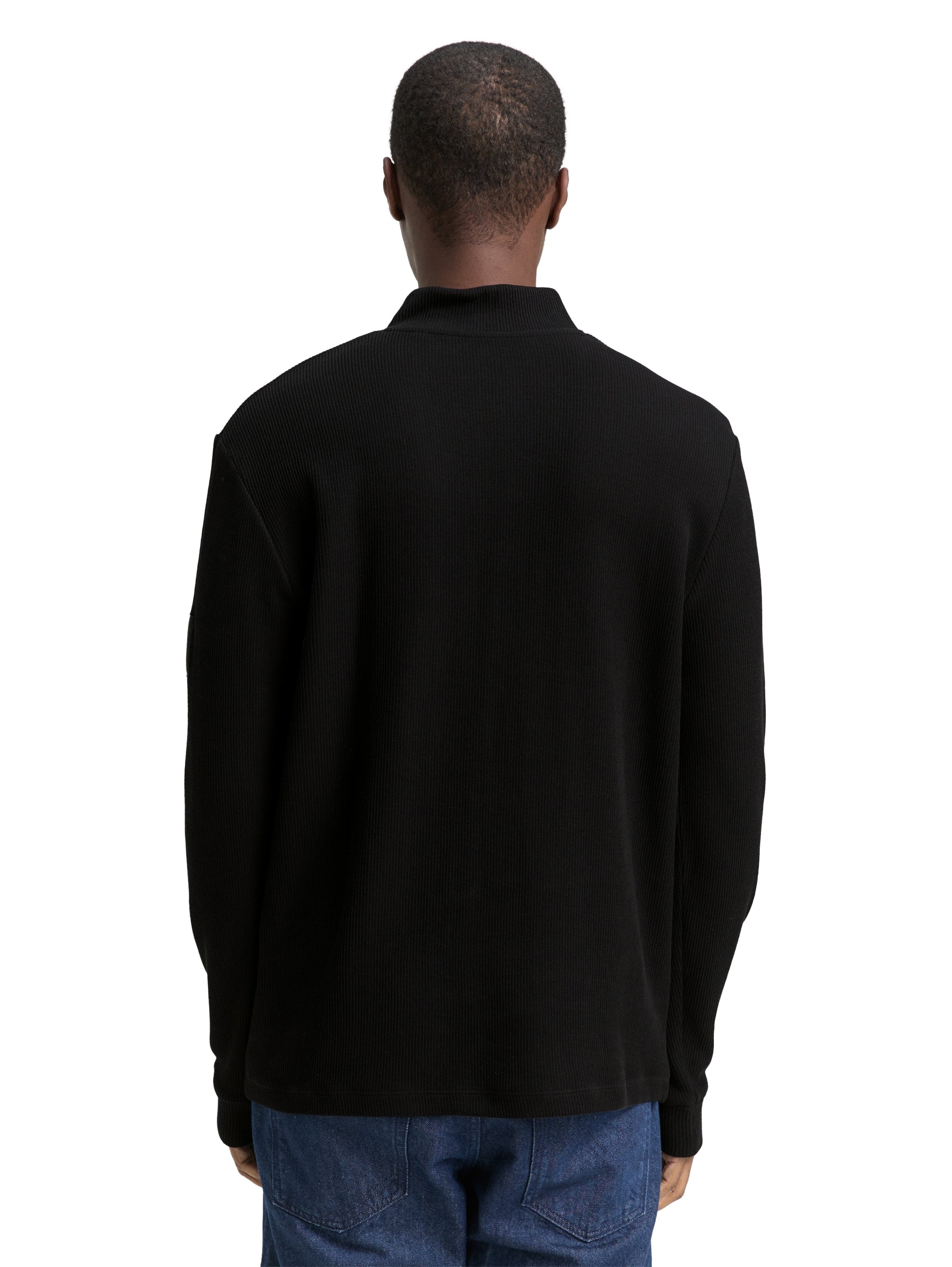 Troyer Langarmshirt mit Rippstruktur