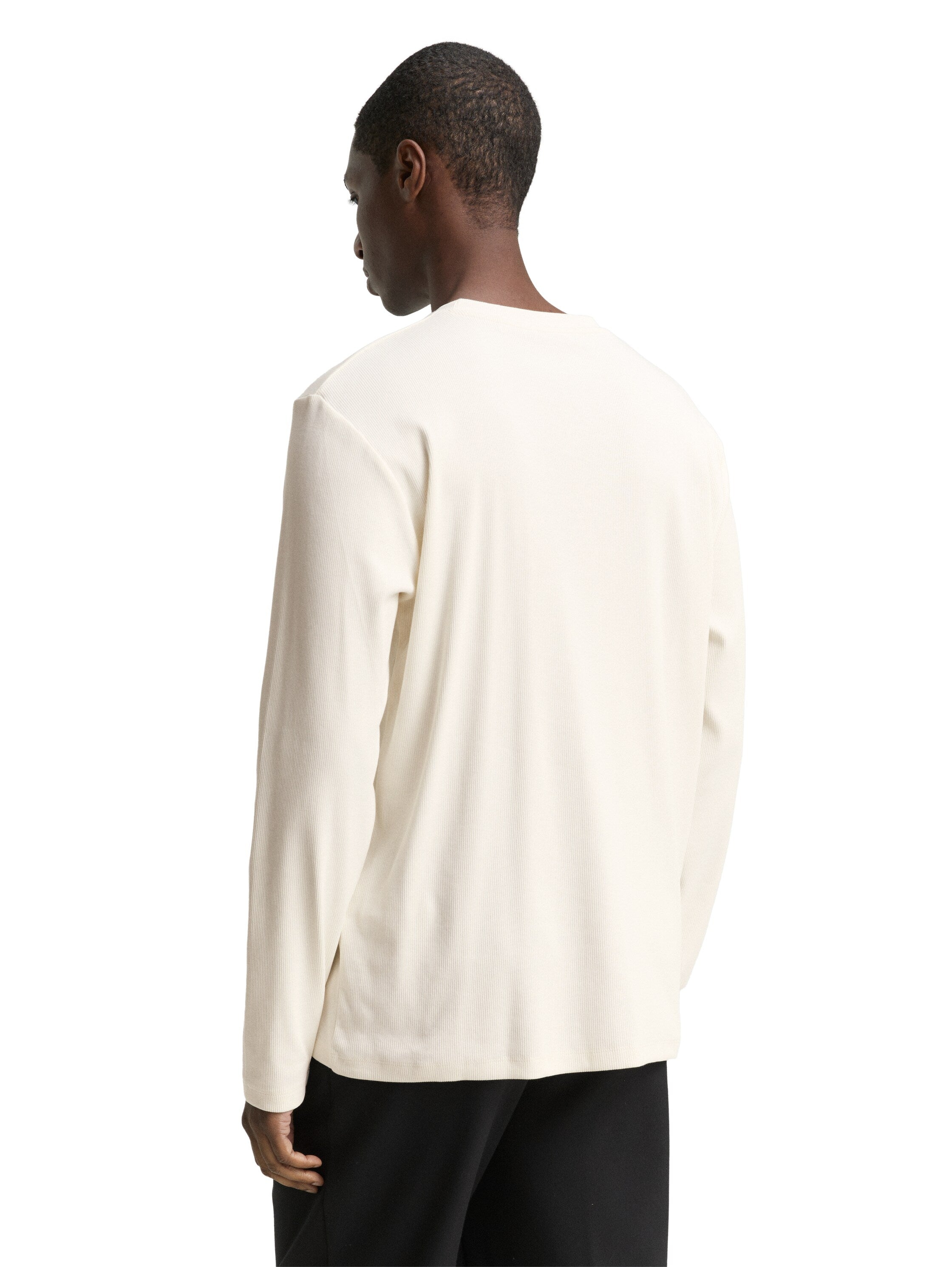 Langarmshirt mit Rippstruktur