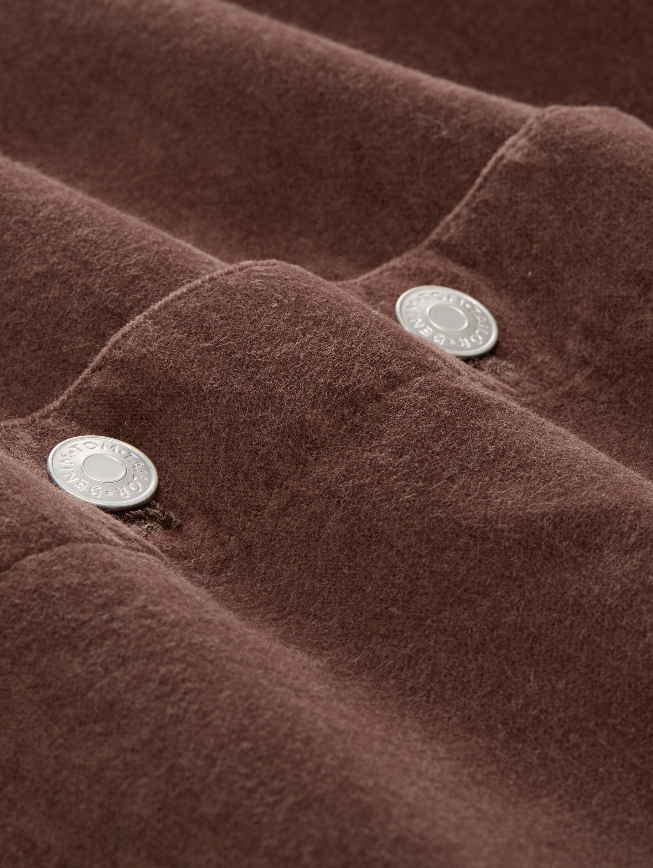Mini-Rock aus Samt mit Knopfleiste