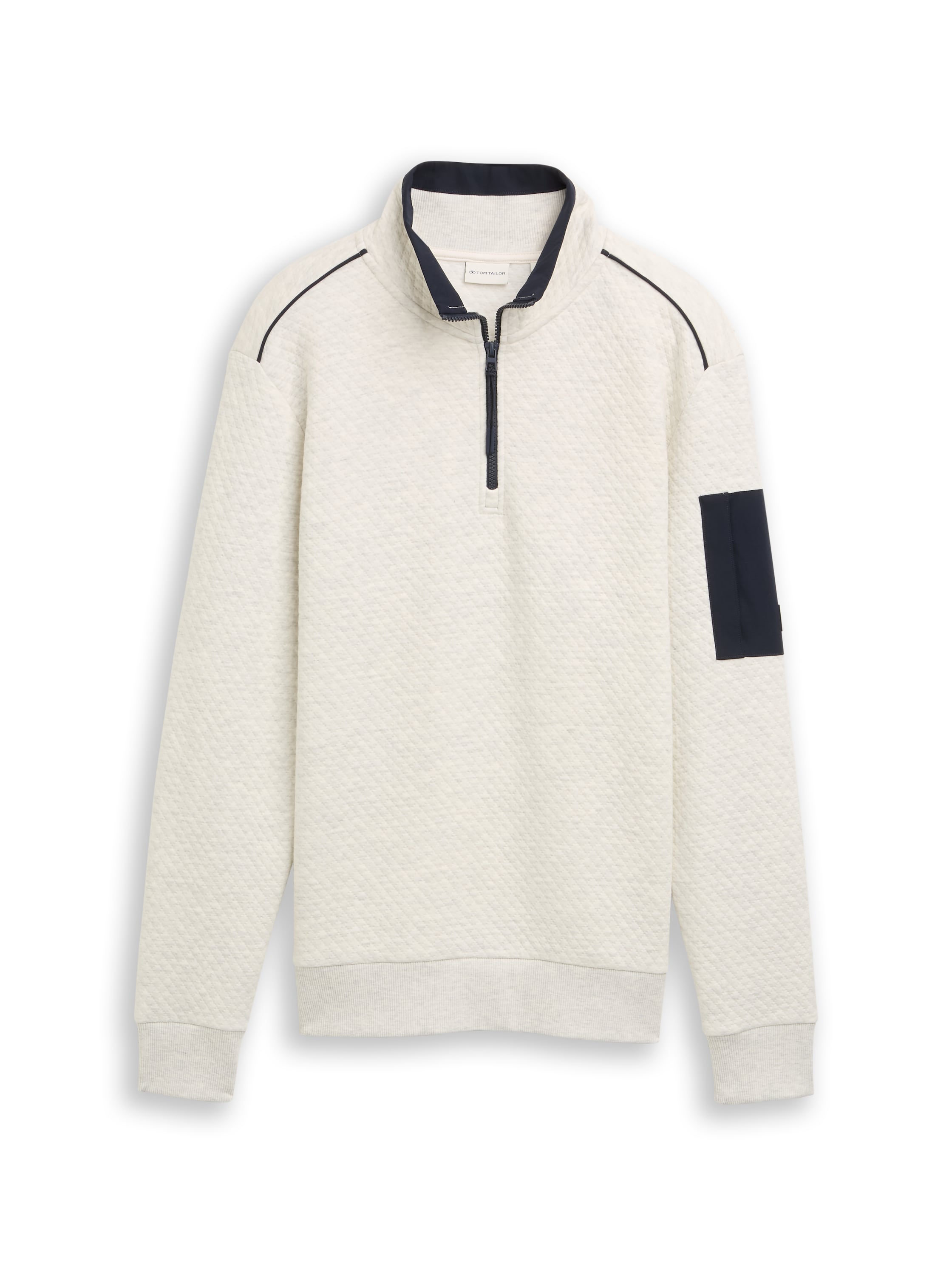 Troyer Sweatshirt mit Ärmeltasche