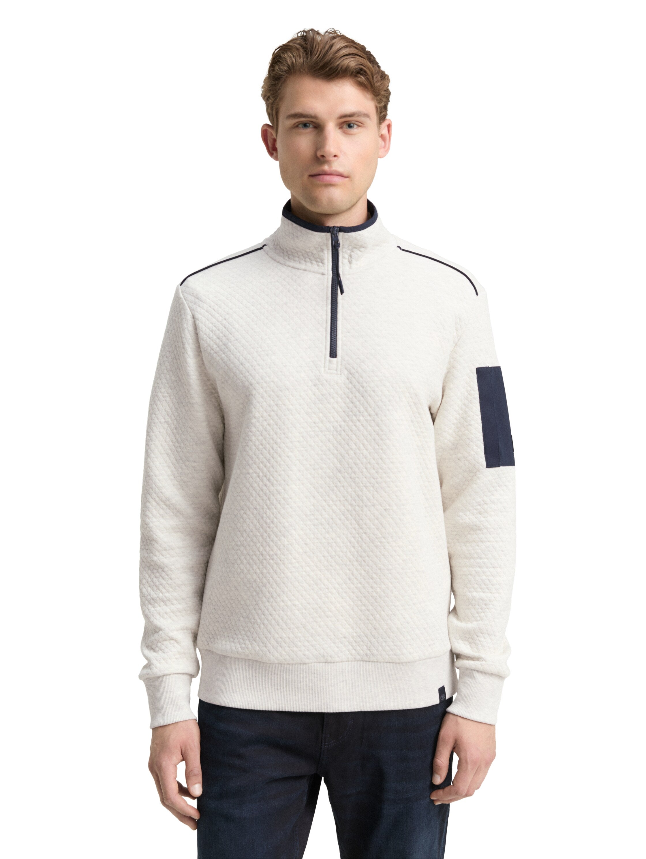 Troyer Sweatshirt mit Ärmeltasche