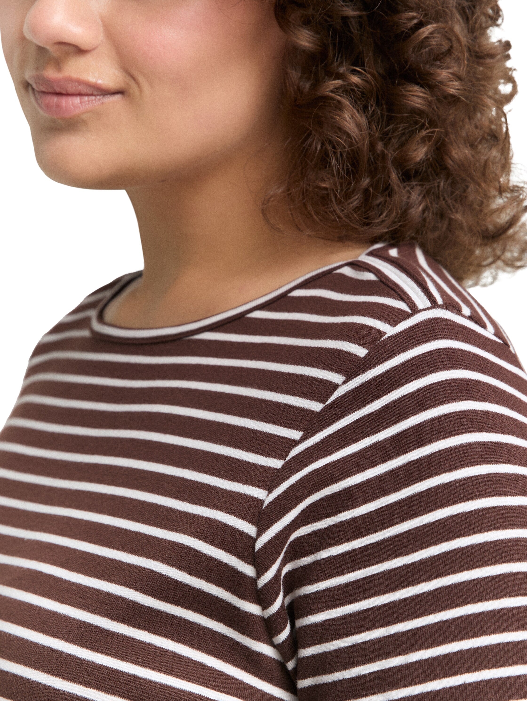 Plus Size - Langarmshirt mit Streifenmuster