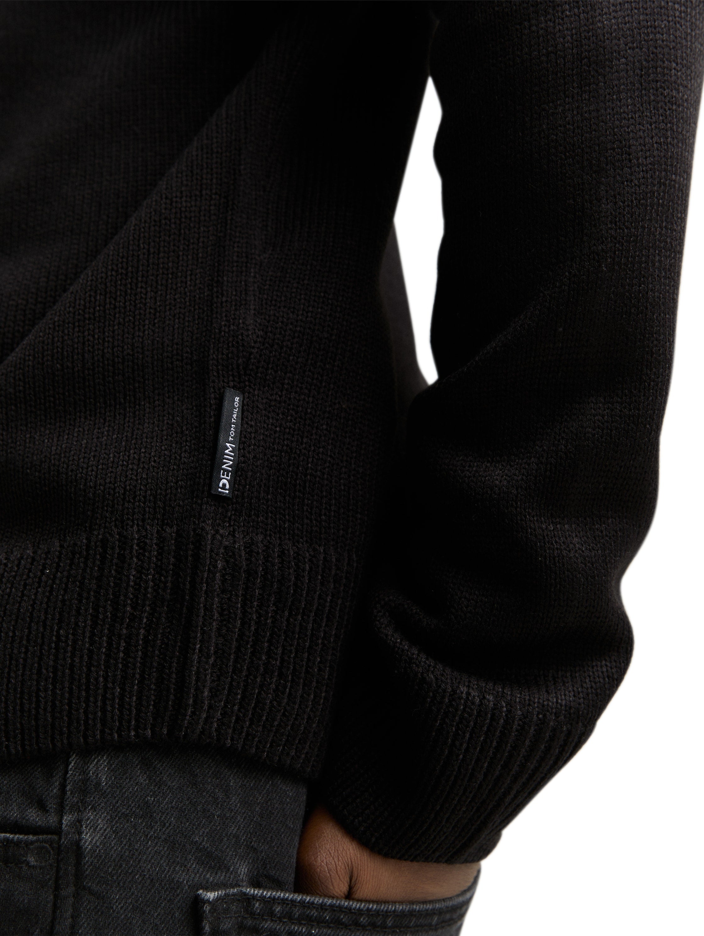 Strickpullover mit Rundhalsausschnitt