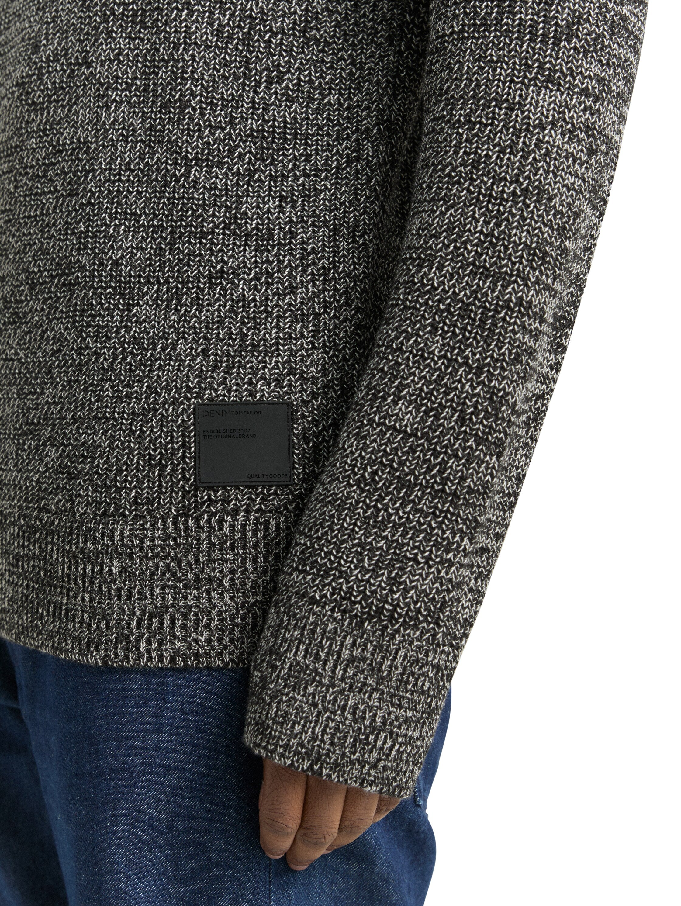 Strickpullover mit Rundhalsausschnitt
