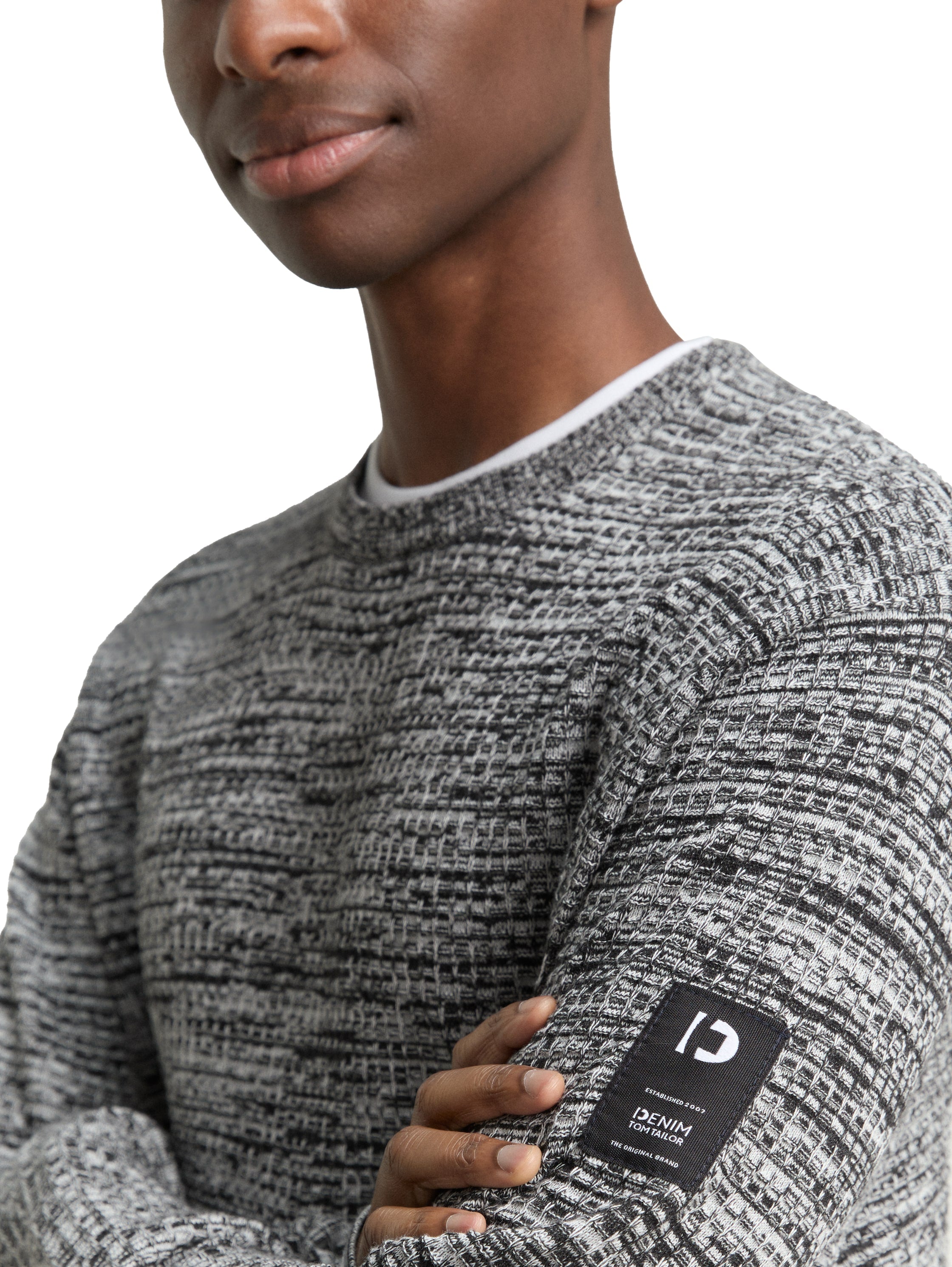 Strickpullover im 2-in-1-Look