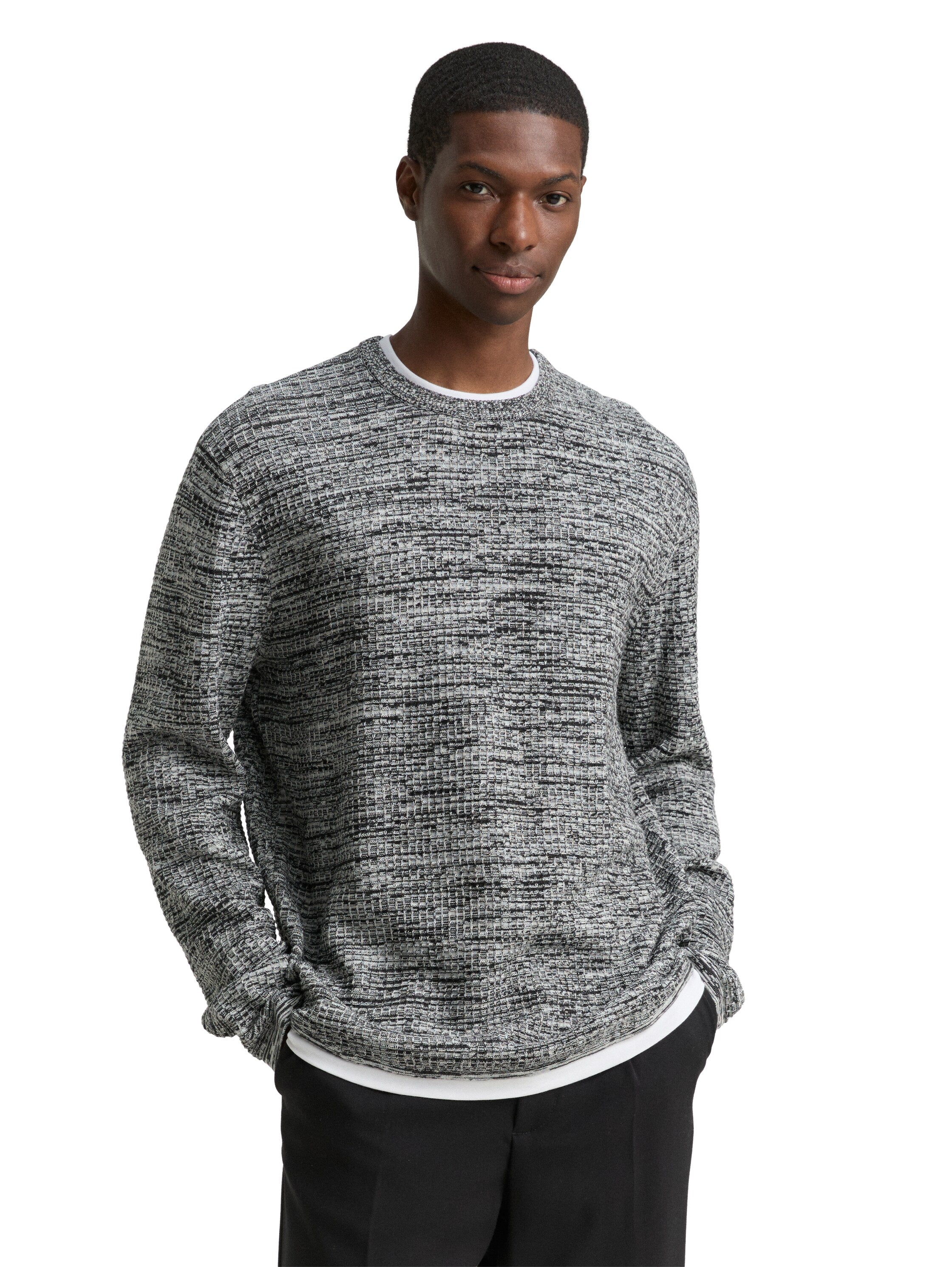 Strickpullover im 2-in-1-Look