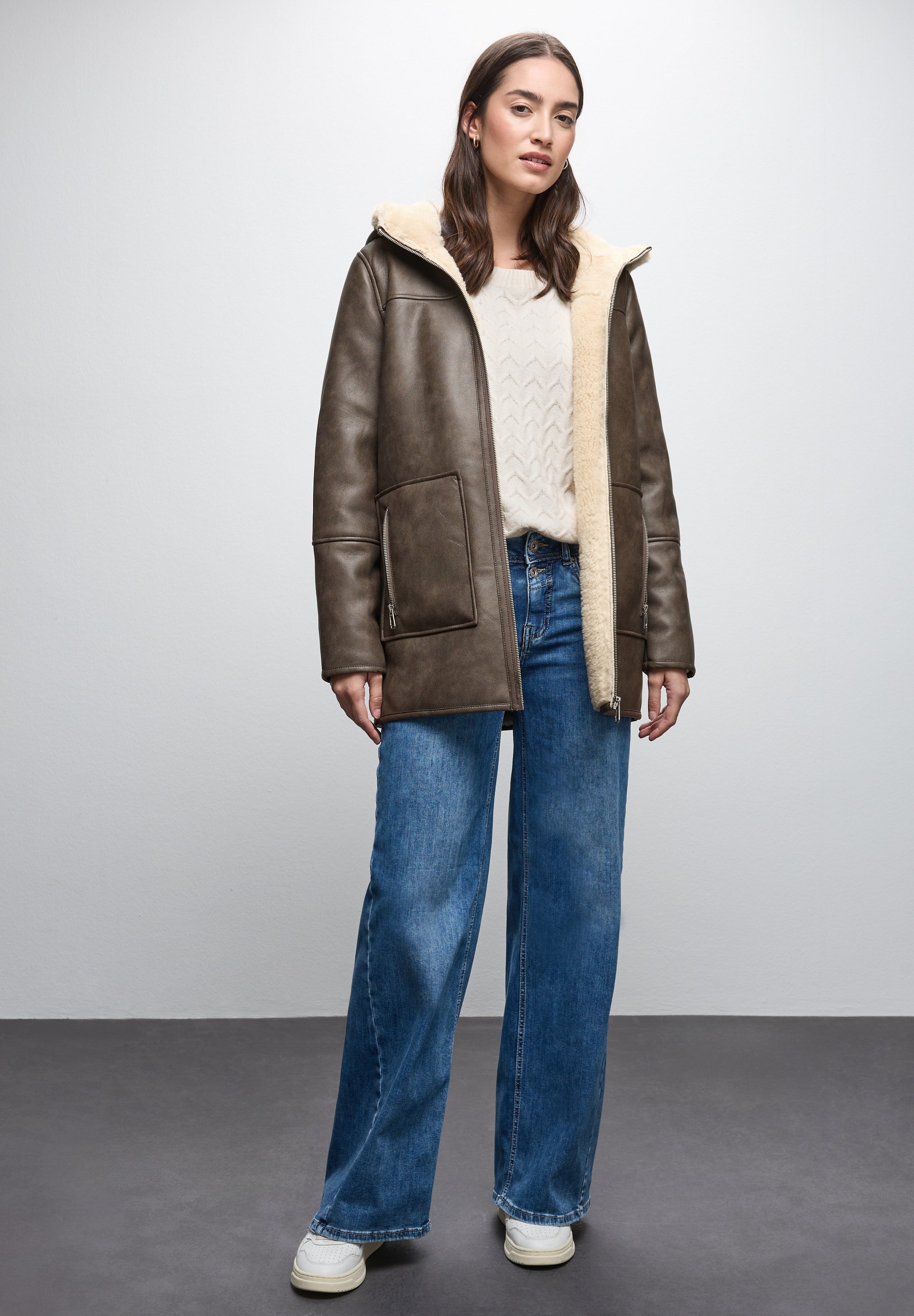 Leder-Look Jacke