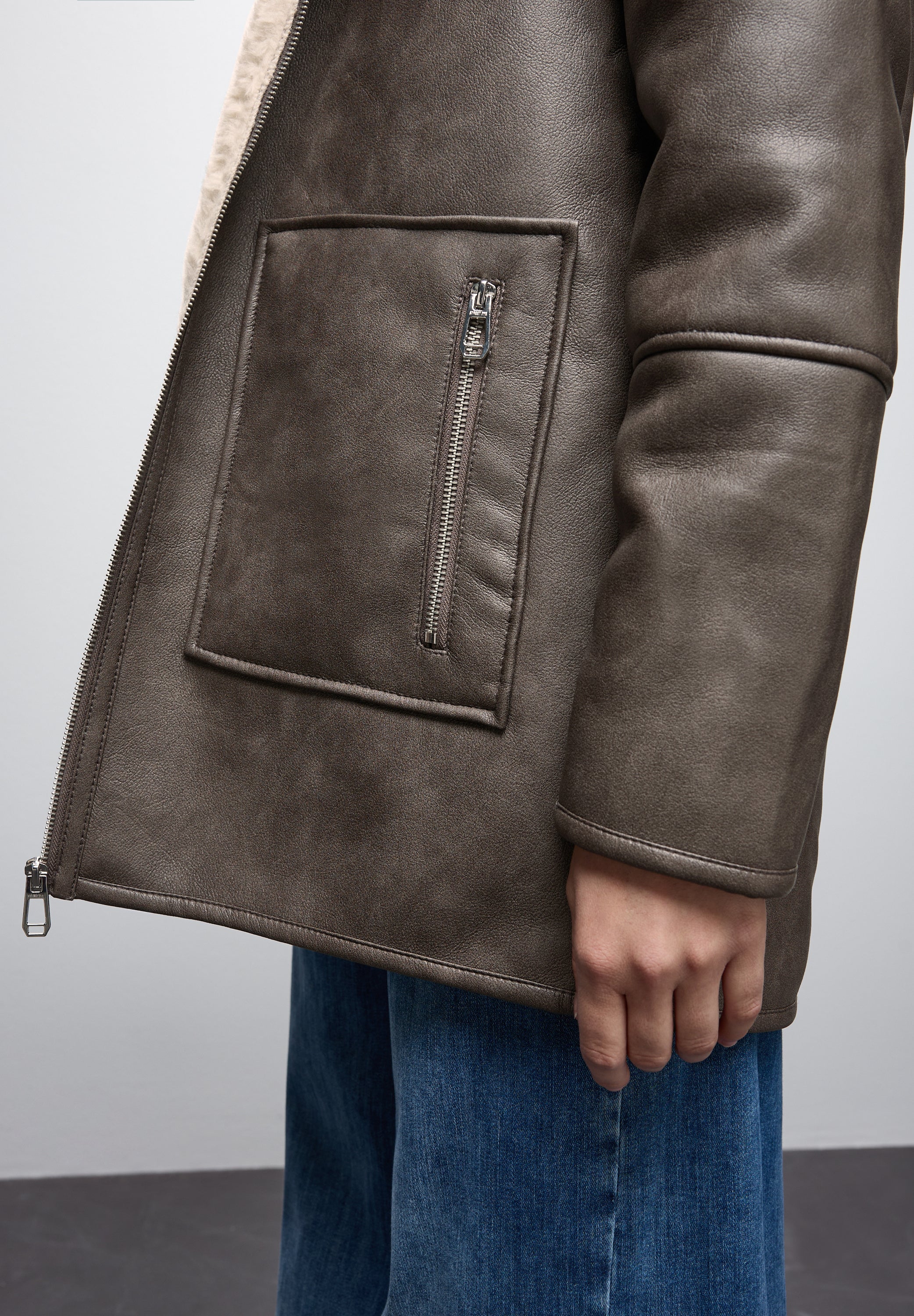 Leder-Look Jacke
