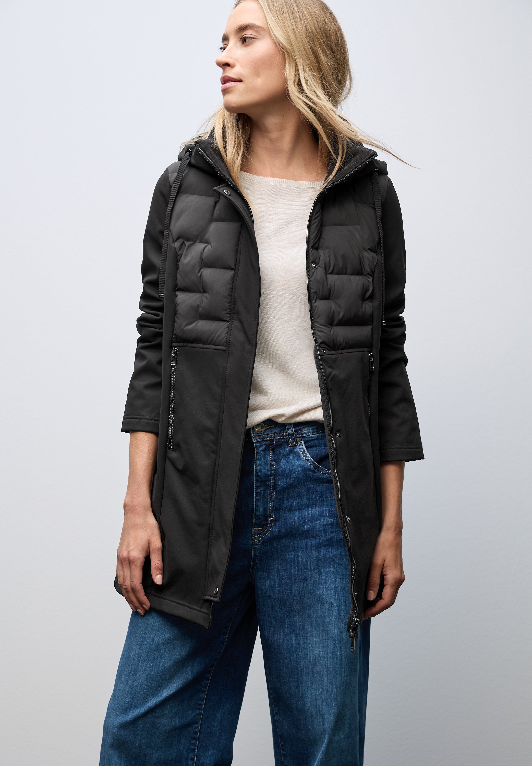 Softshelljacke mit Details