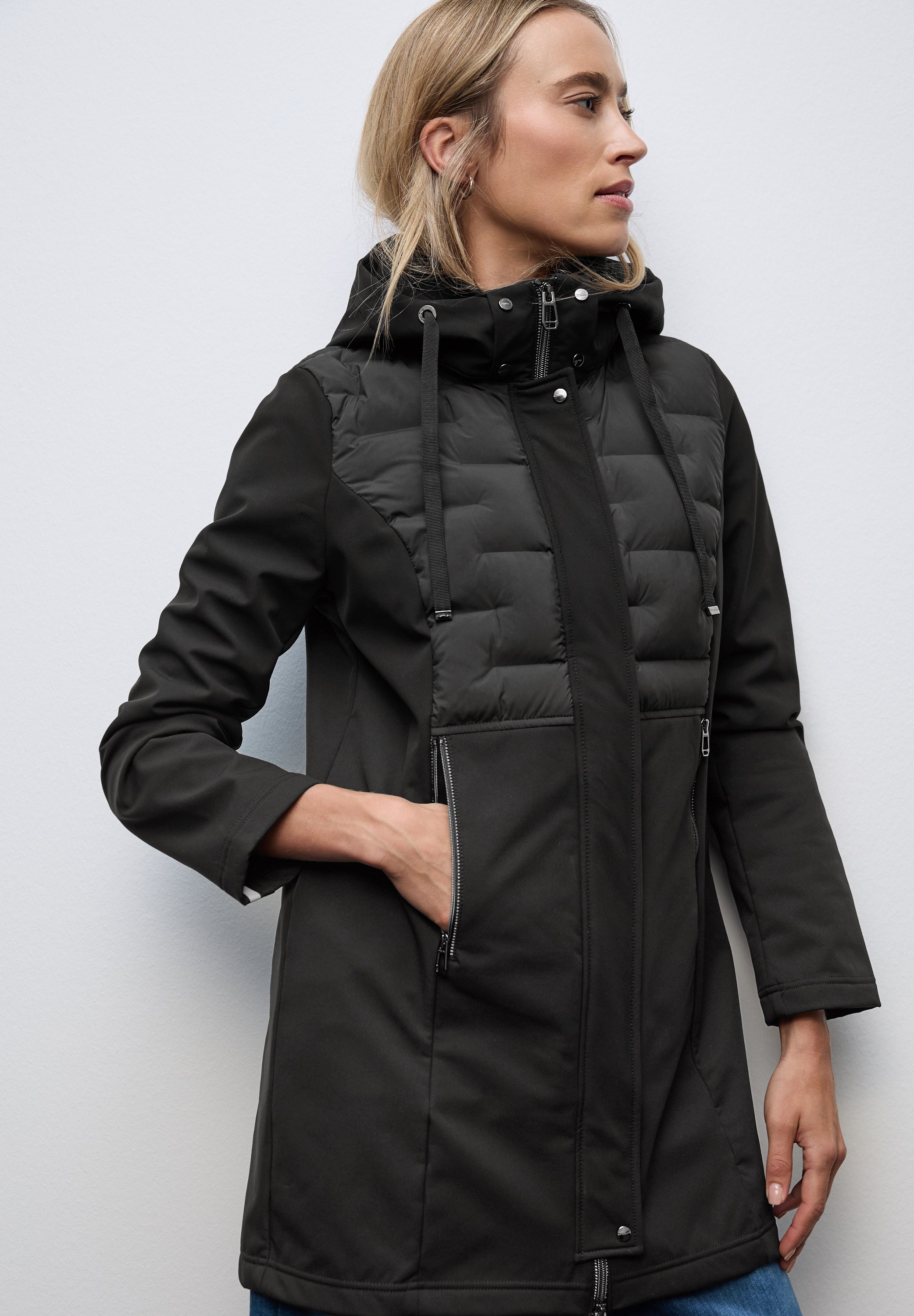Softshelljacke mit Details