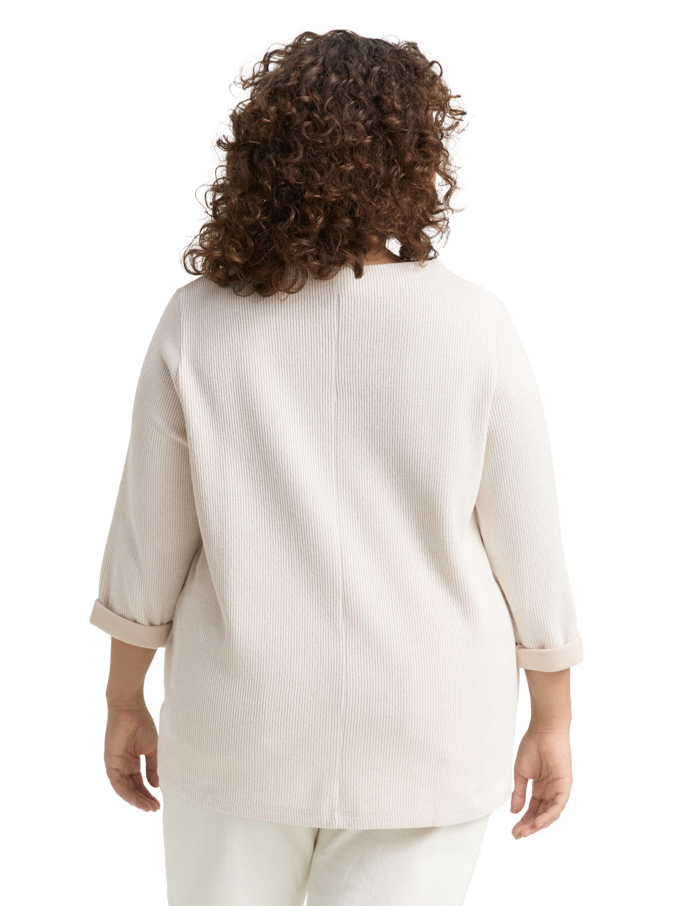 Plus Size - Sweatshirt mit Stehkragen