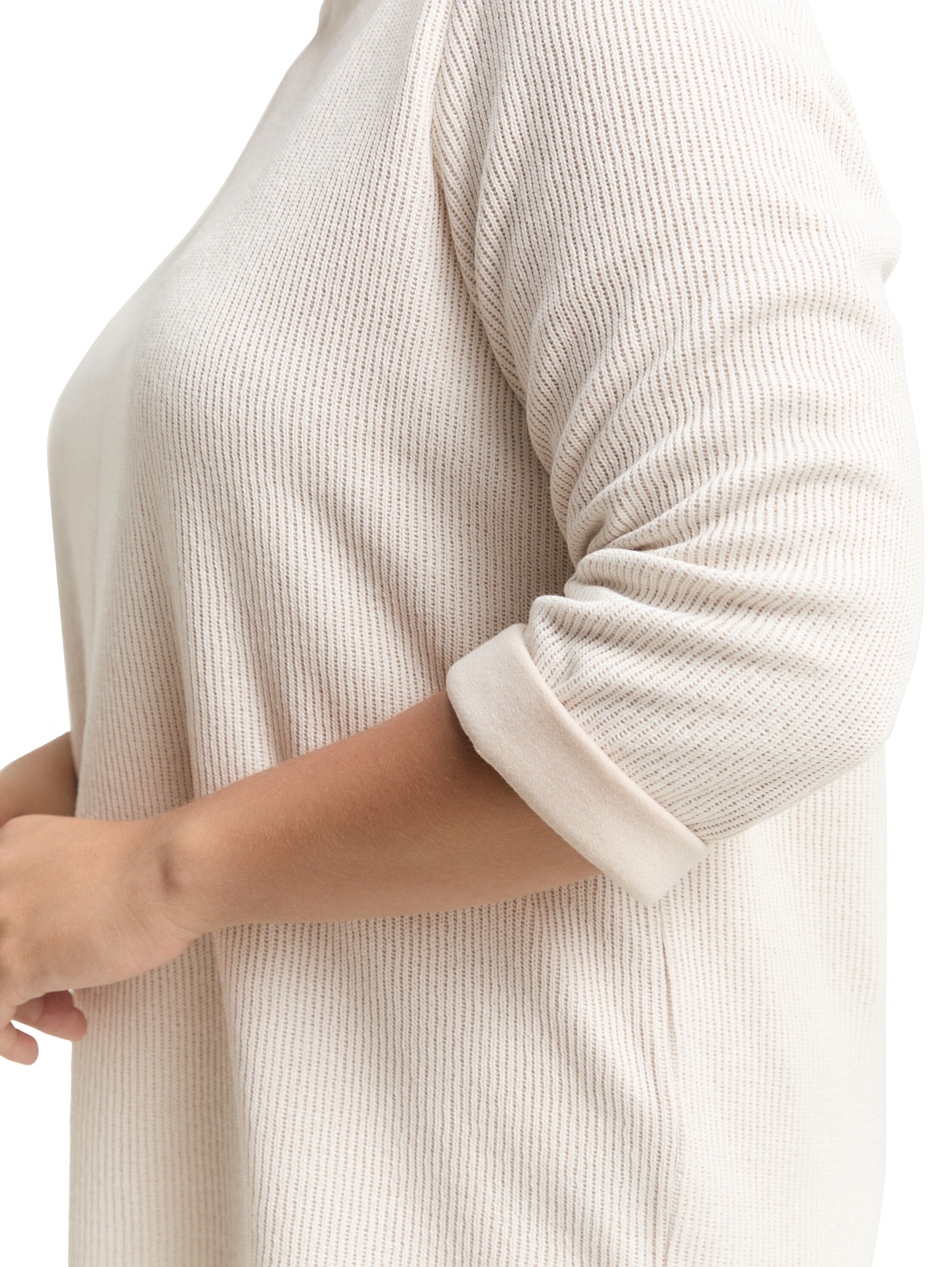 Plus Size - Sweatshirt mit Stehkragen