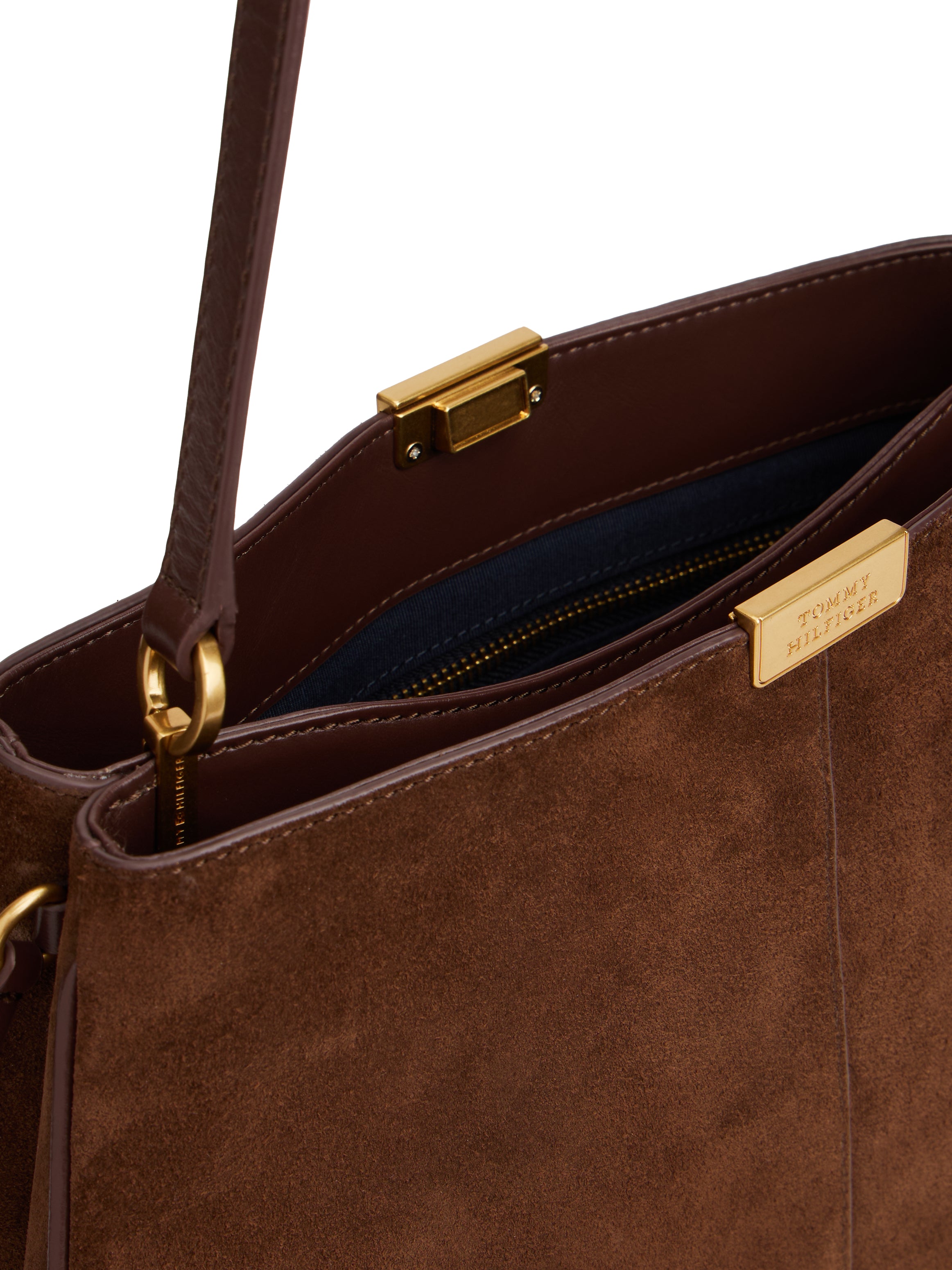 CASUAL LEATHER SHOULDER BAG SUED