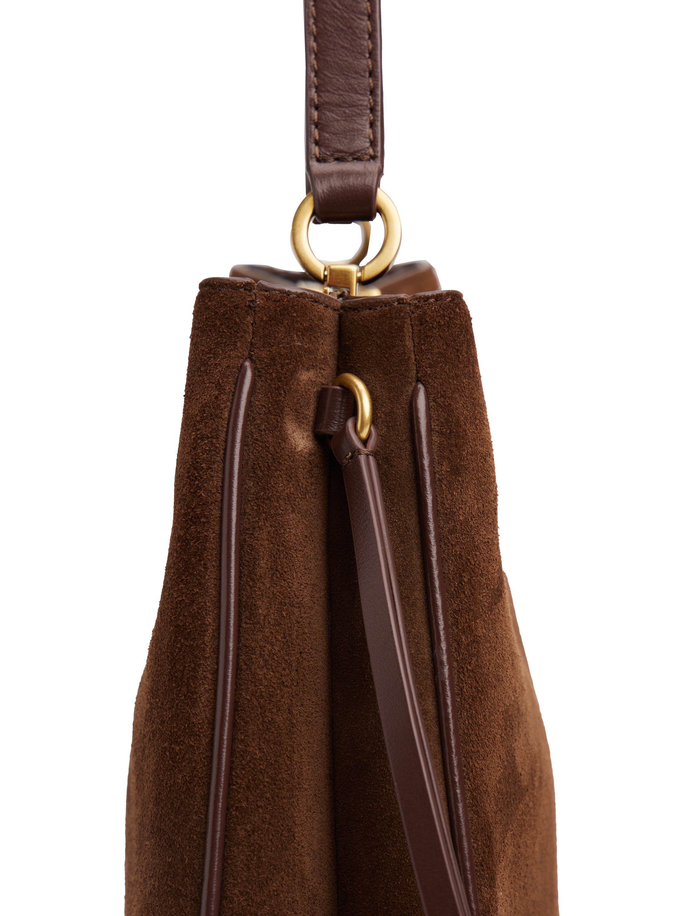 CASUAL LEATHER SHOULDER BAG SUED