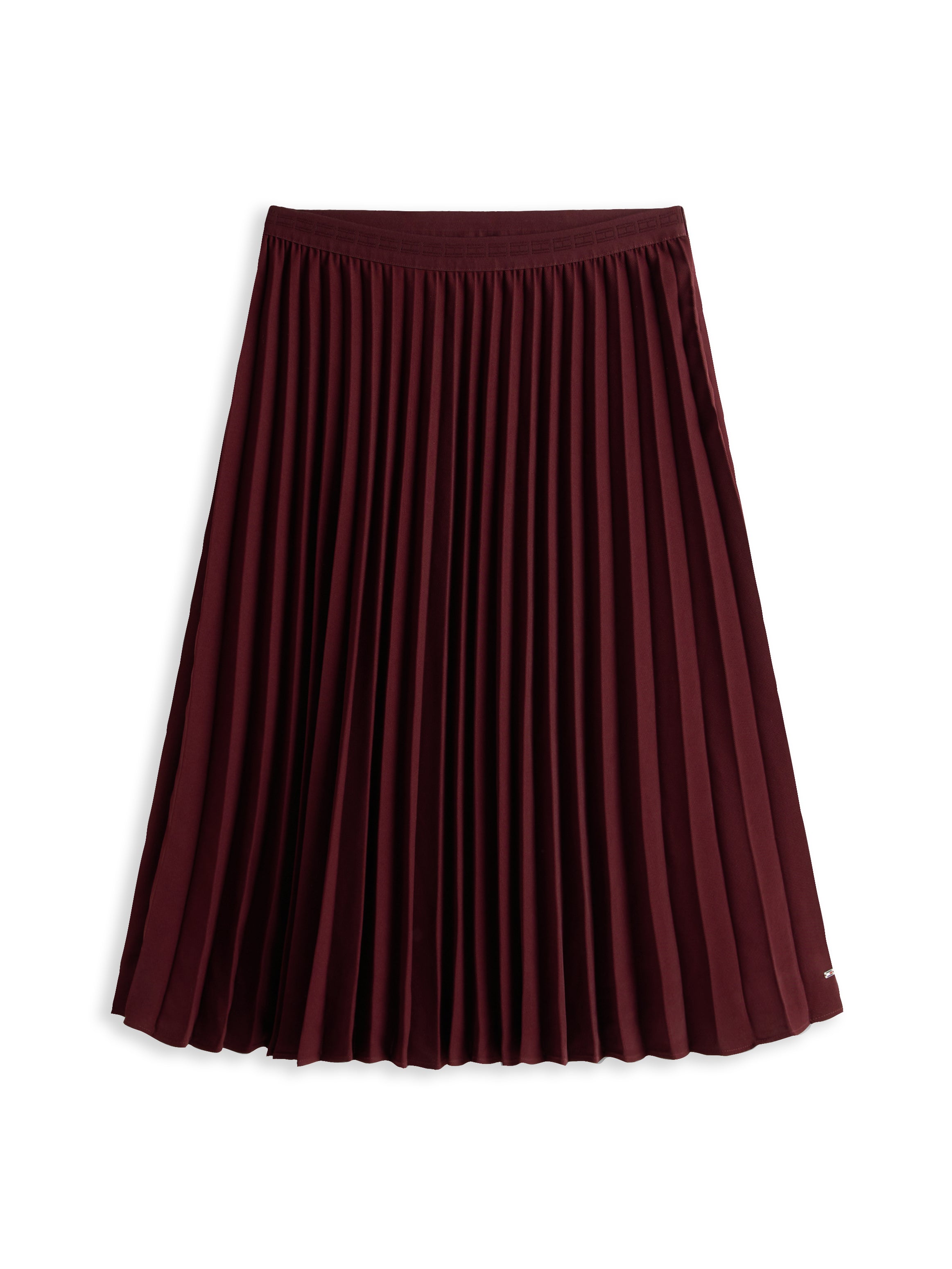FLUID PLEATED PULL ON MIDI SKIRT