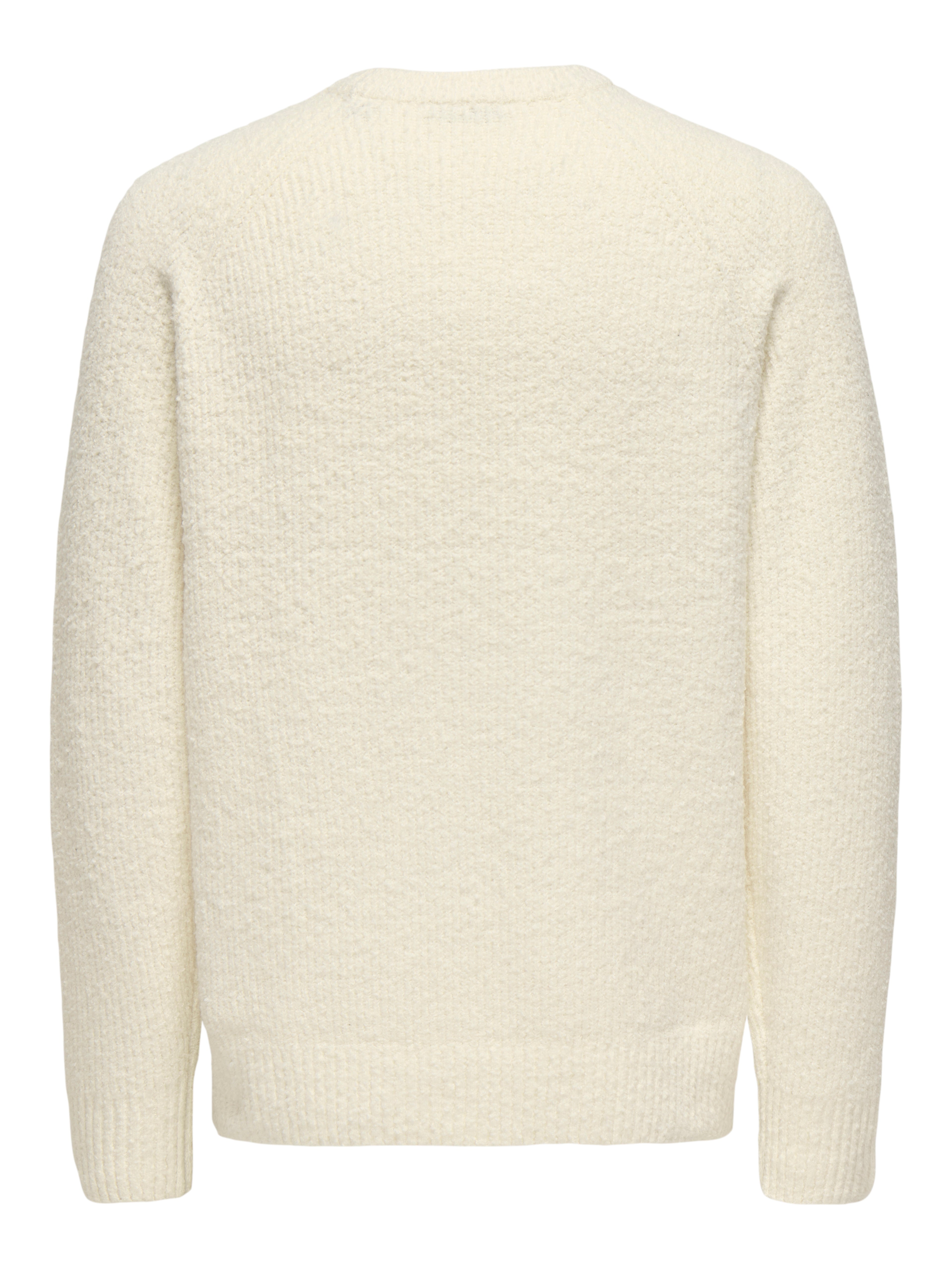 Strickpullover Damen Rundhalsausschnitt Kurzarm Locker geschnitten