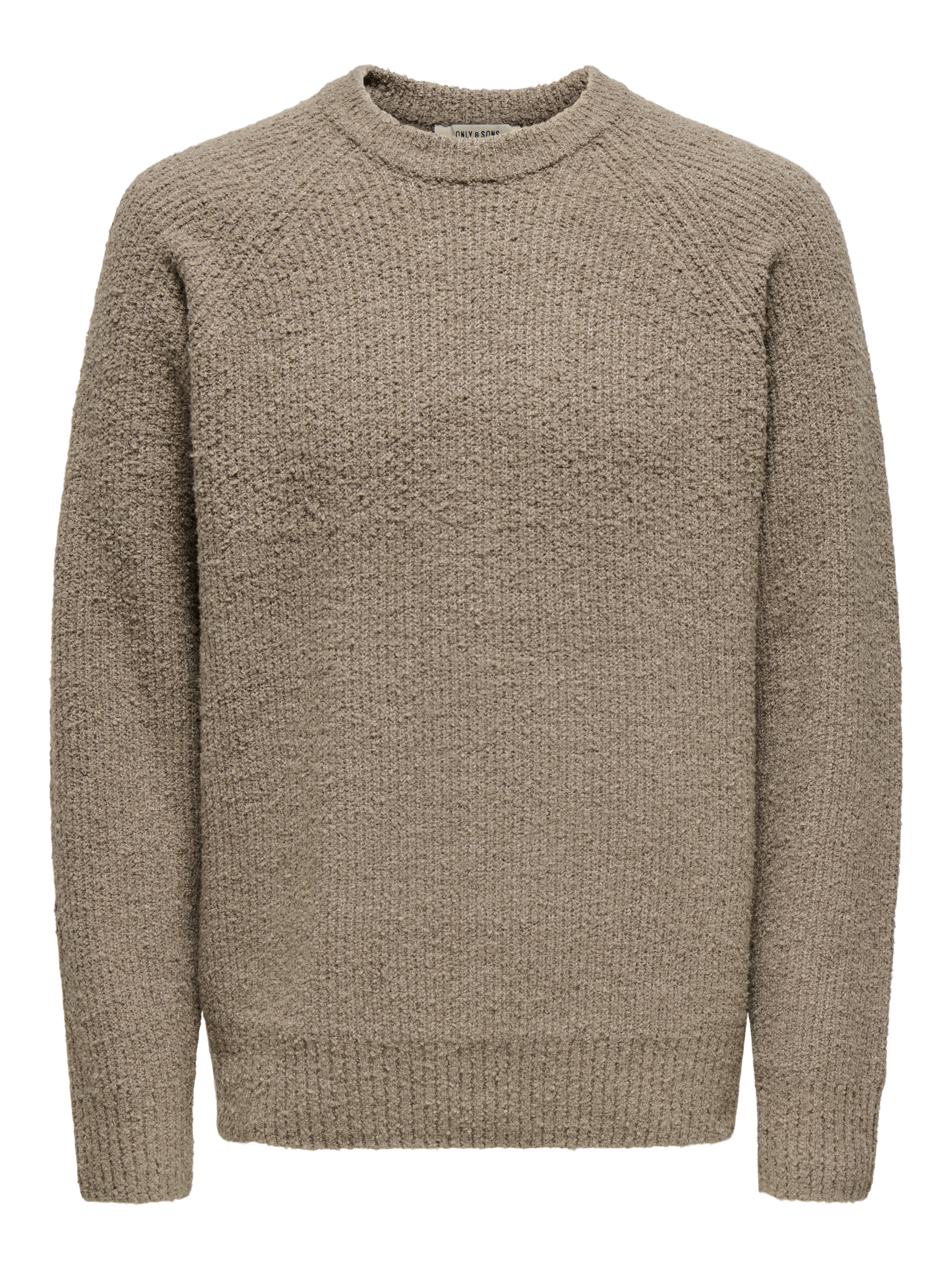 Strickpullover Damen Rundhalsausschnitt Kurzarm Locker geschnitten