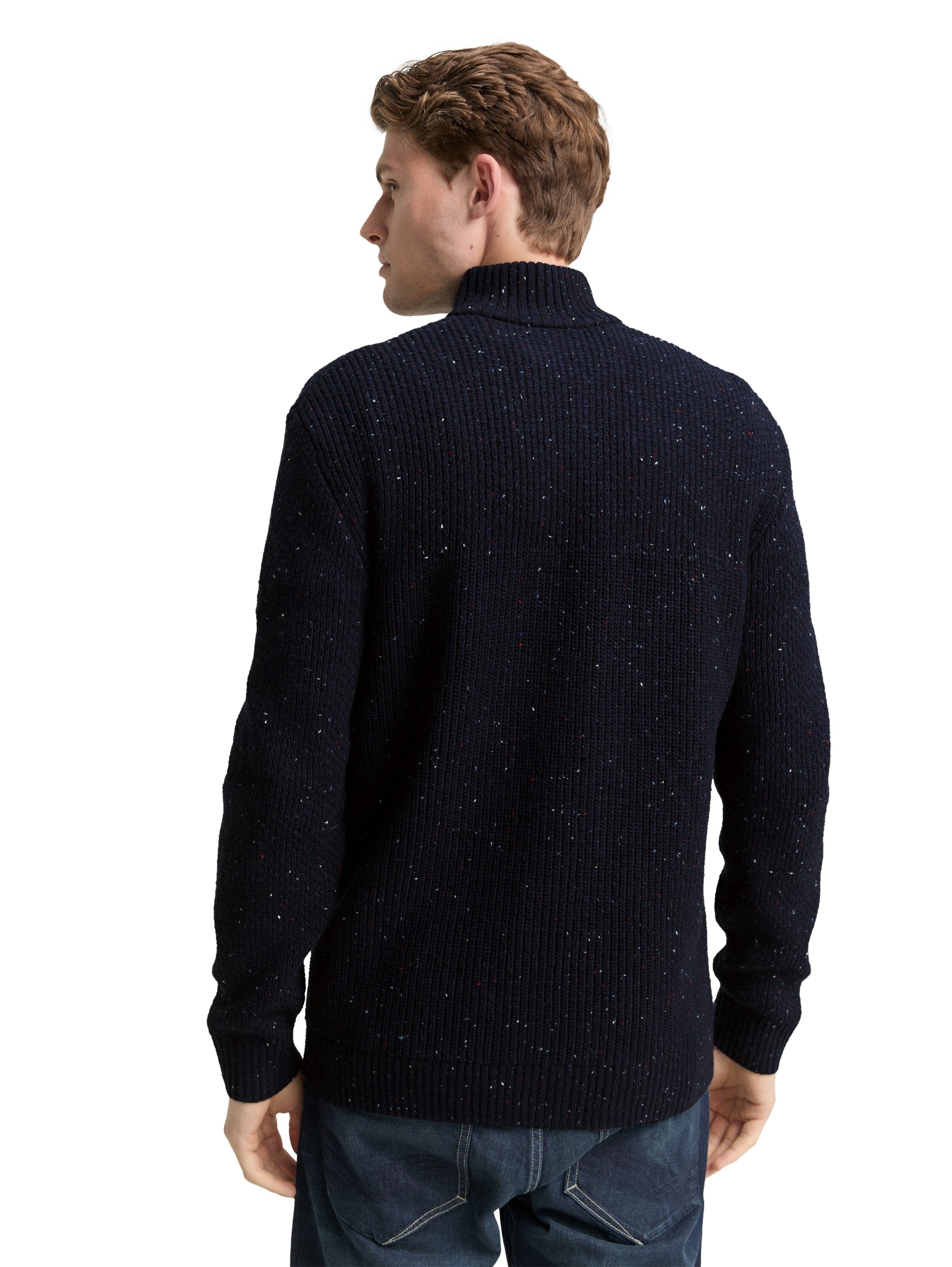 Strickjacke mit Strukturmix