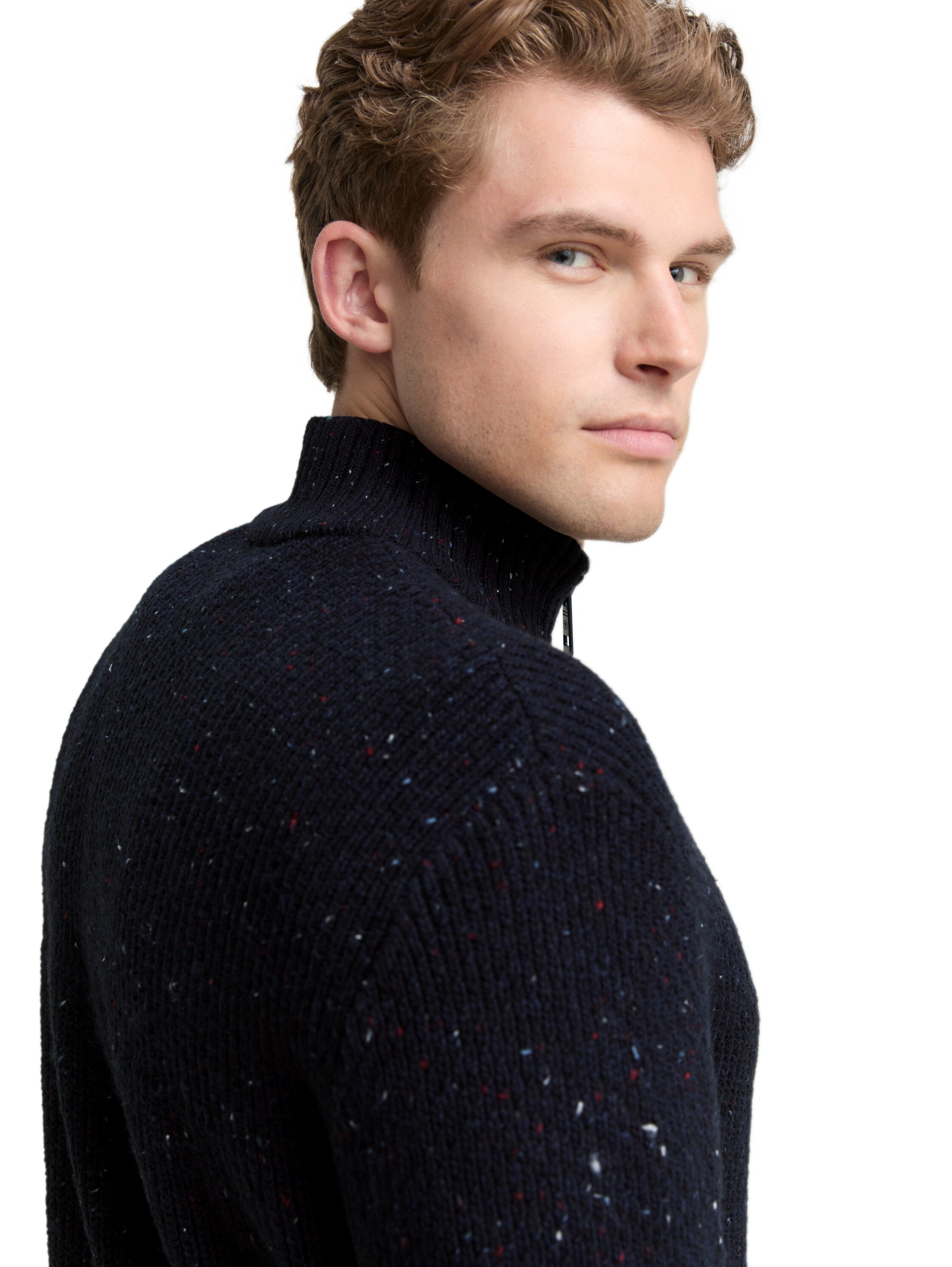 Strickjacke mit Strukturmix