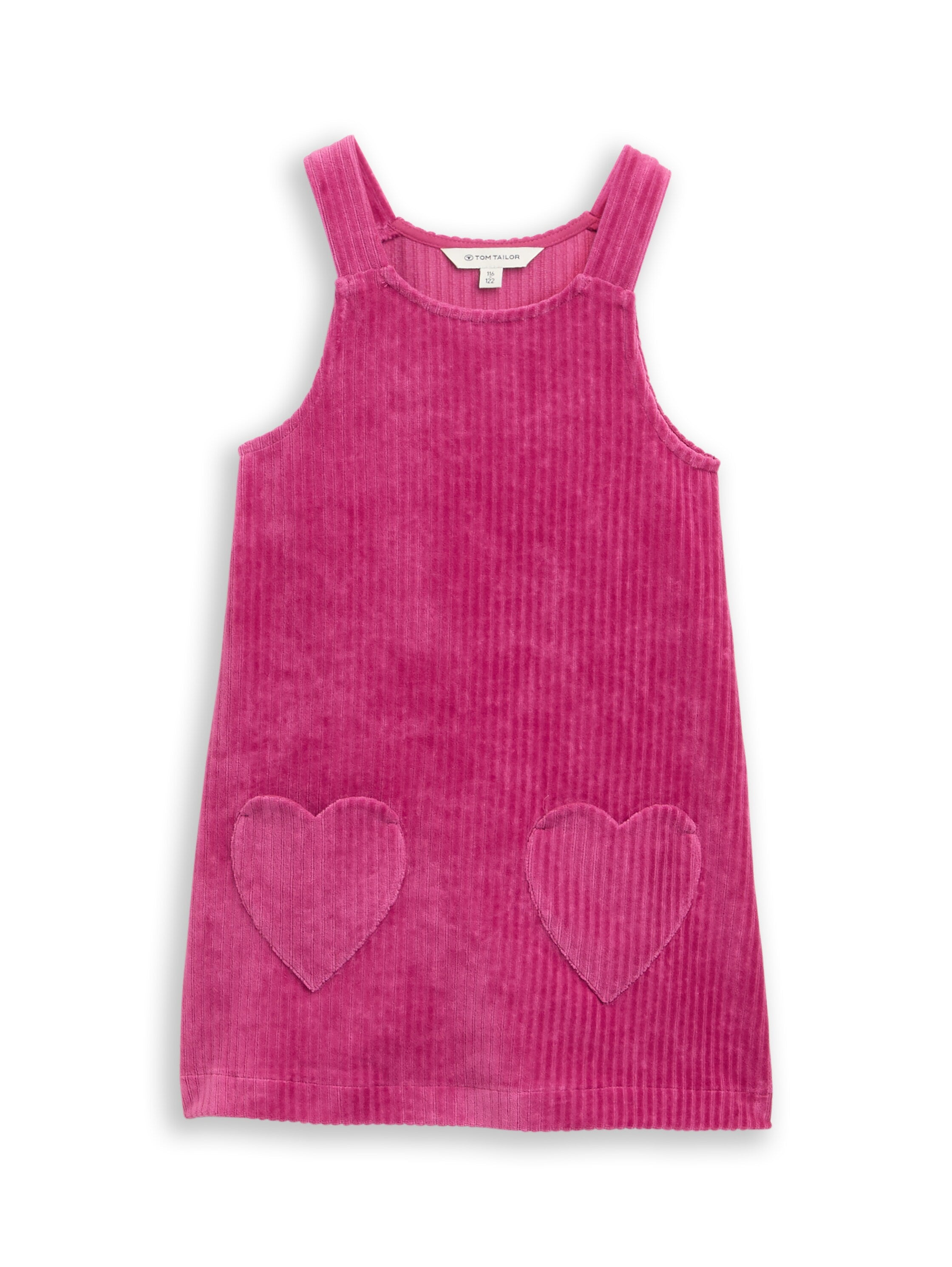 Mini-Kleid aus Cord mit Herztaschen