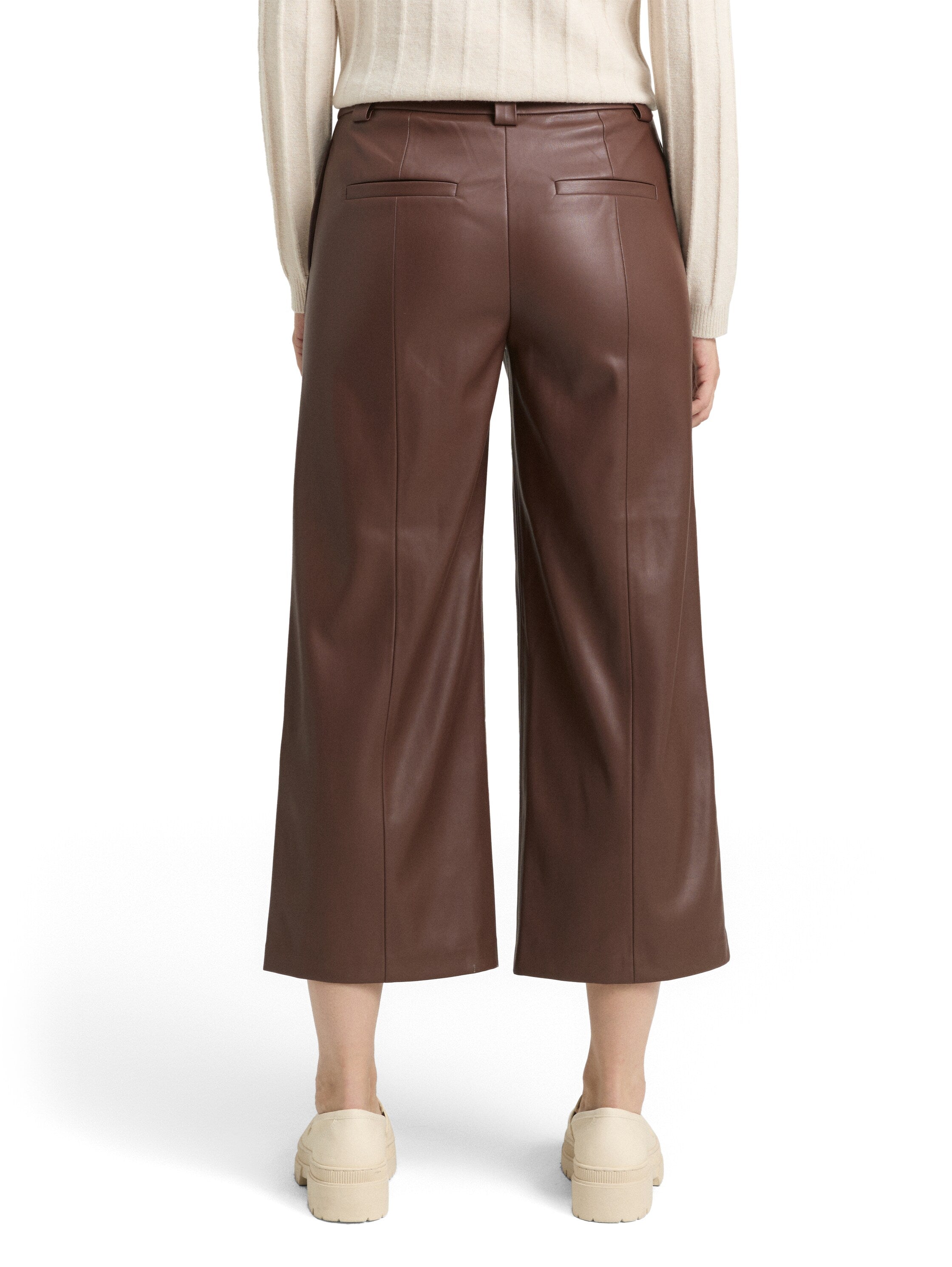 Culotte Hose in Lederoptik
