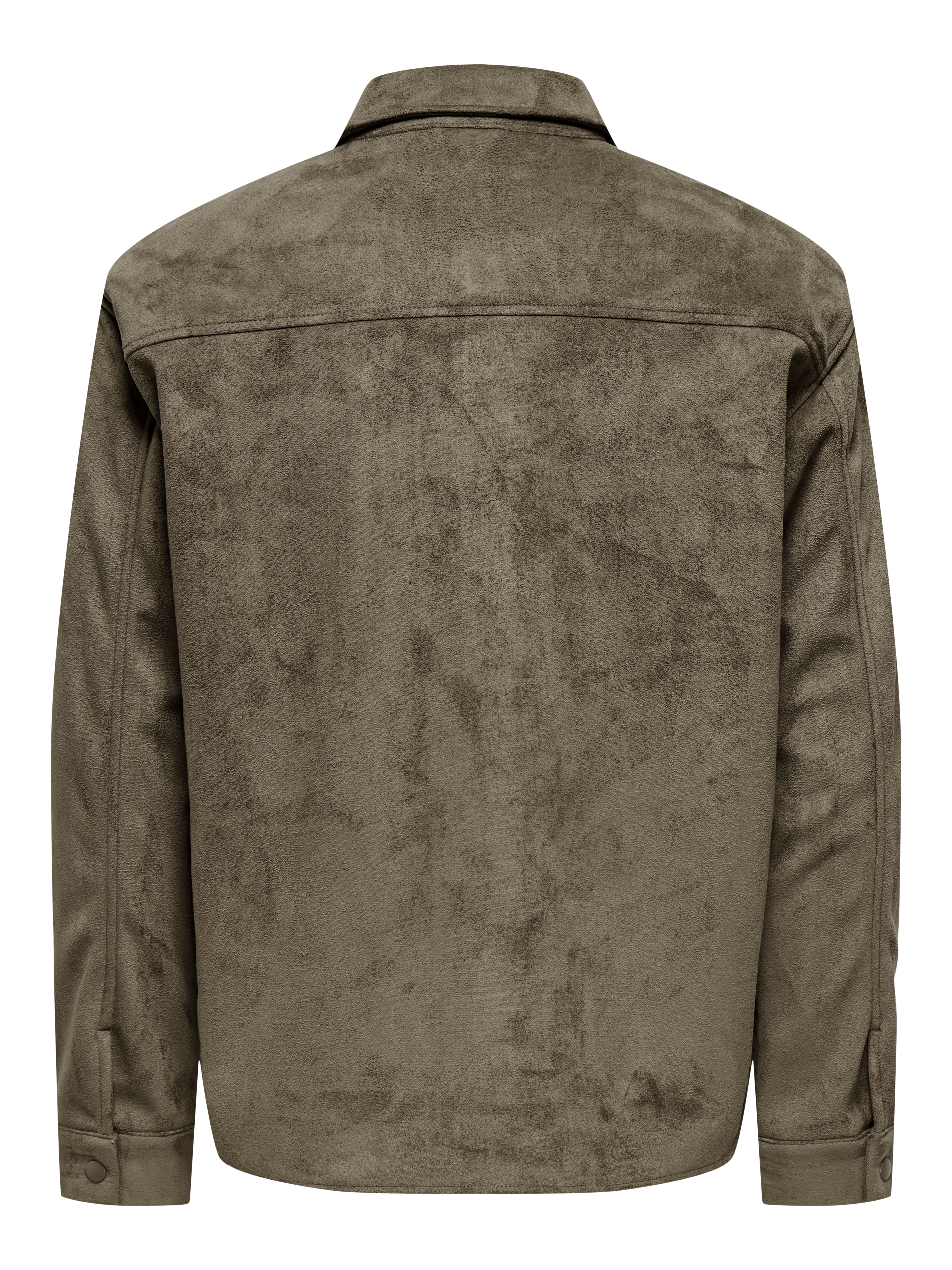 ONSRAVI FAKE SUEDE SHACKET OTW