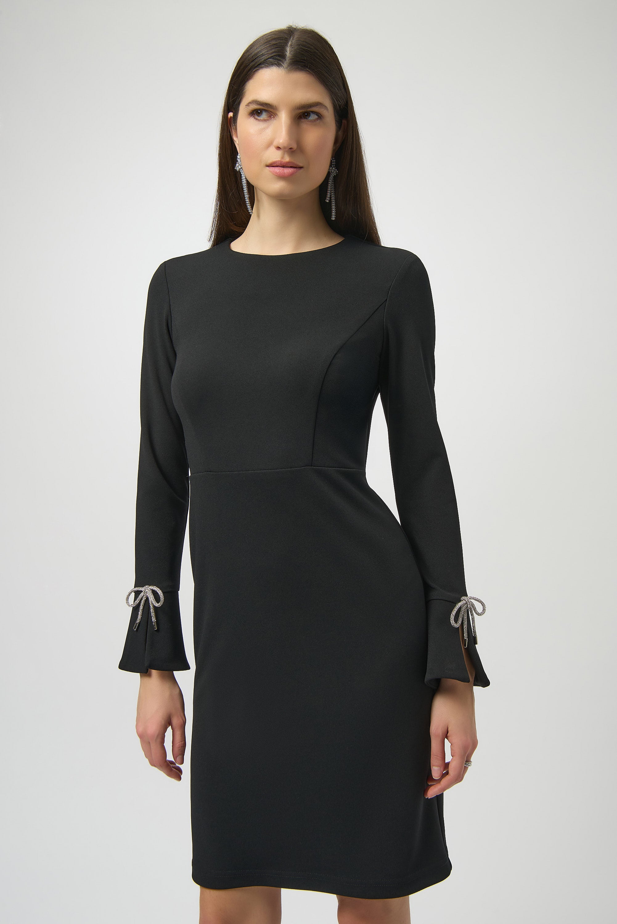 Joseph Ribkoff Scuba-Crepe Etui-Kleid Damen Langarm Elegant