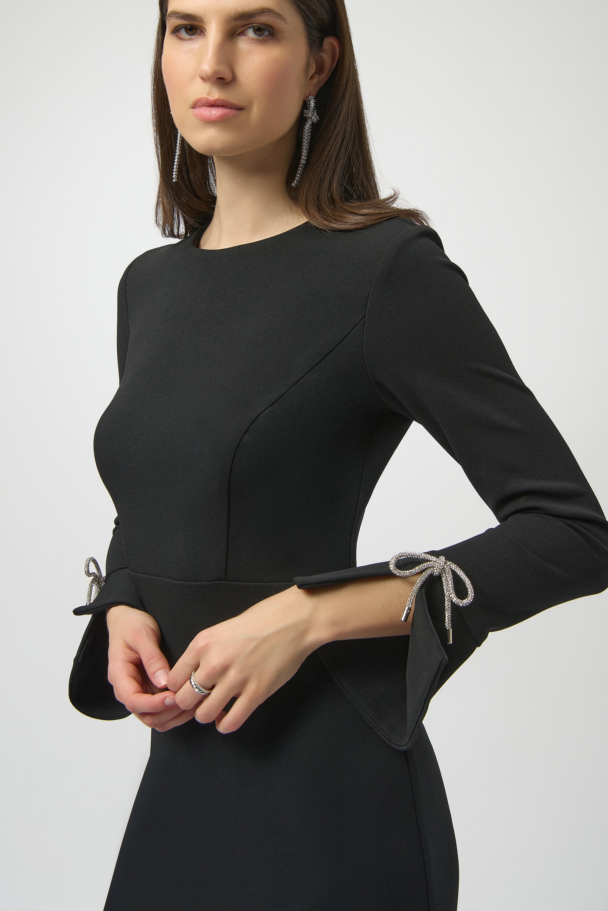 Joseph Ribkoff Scuba-Crepe Etui-Kleid Damen Langarm Elegant