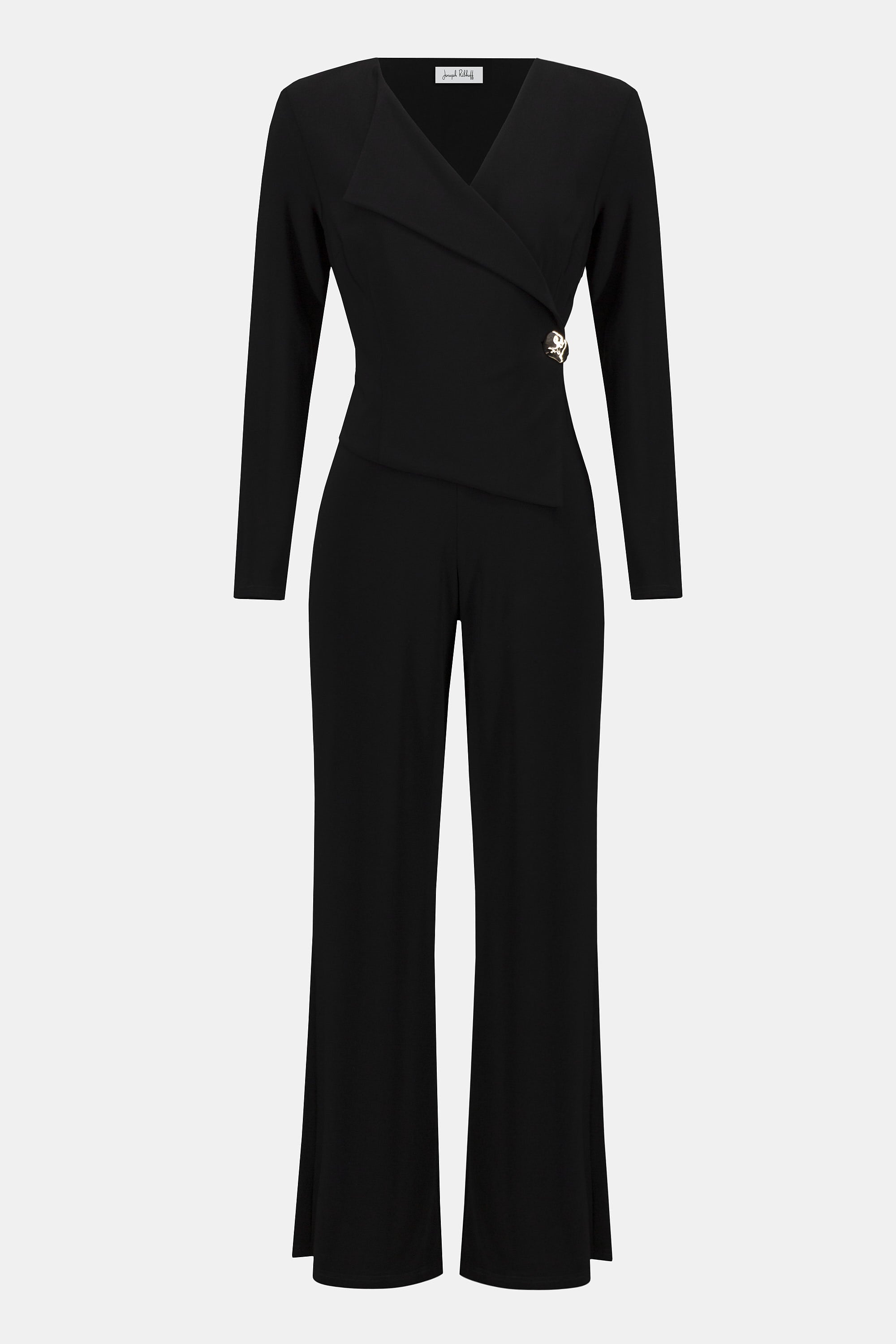 Jumpsuit aus feinem Jersey mit weitem Hosenbein
