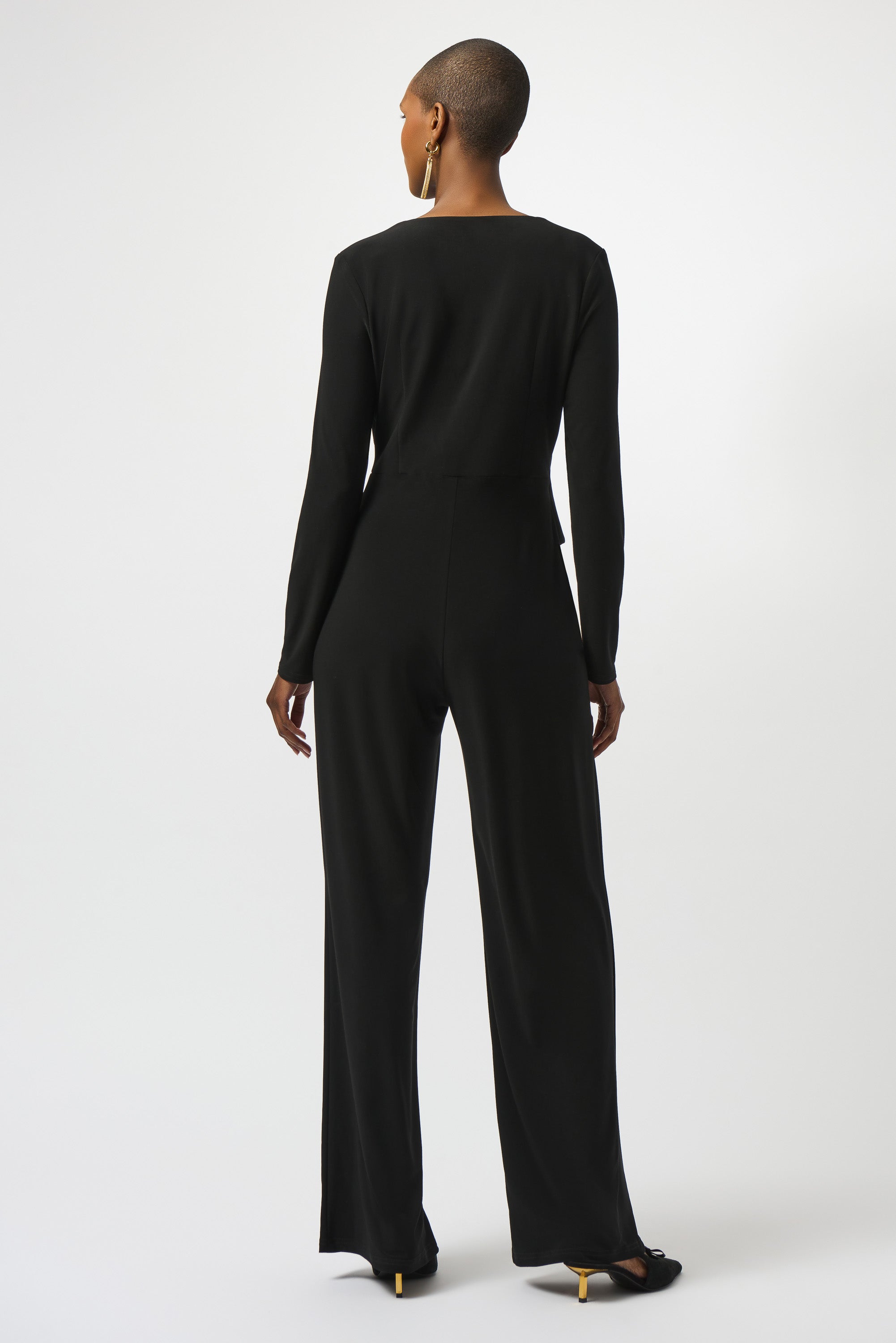 Jumpsuit aus feinem Jersey mit weitem Hosenbein