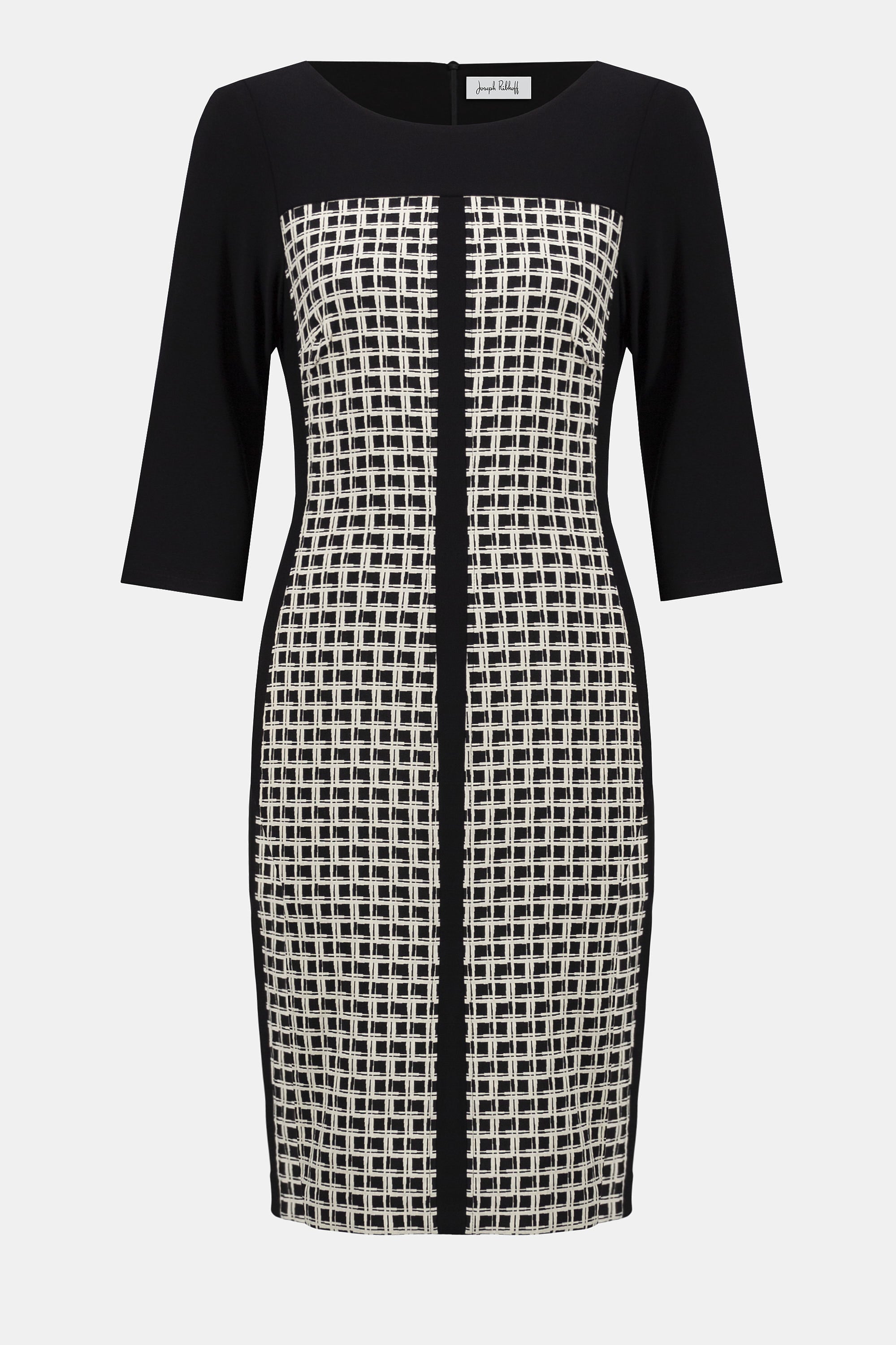 Etuikleid mit Jacquard-Muster und geometrischem Print