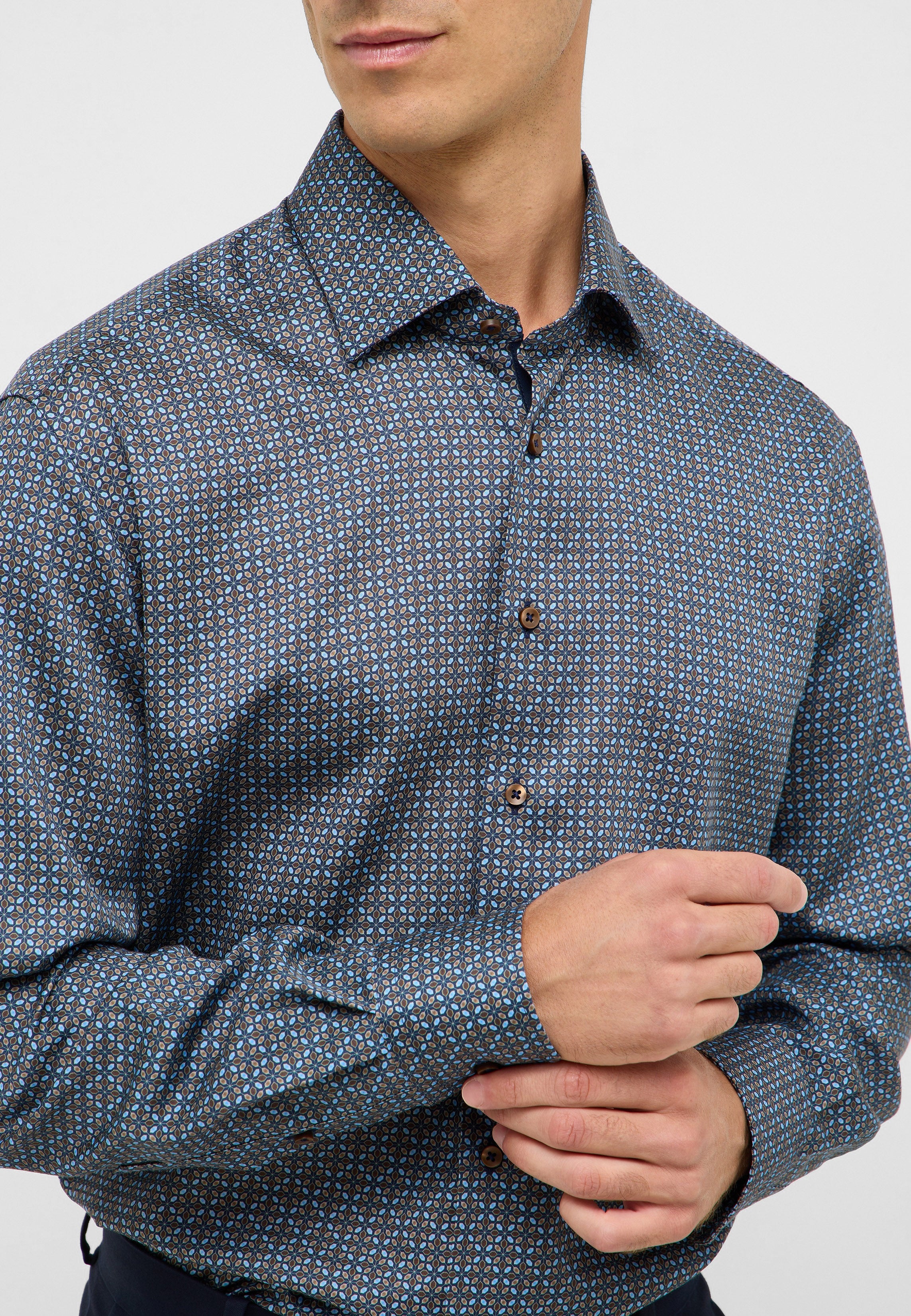 Eterna Erwachsene Baumwolle Hemd Pflegeleicht