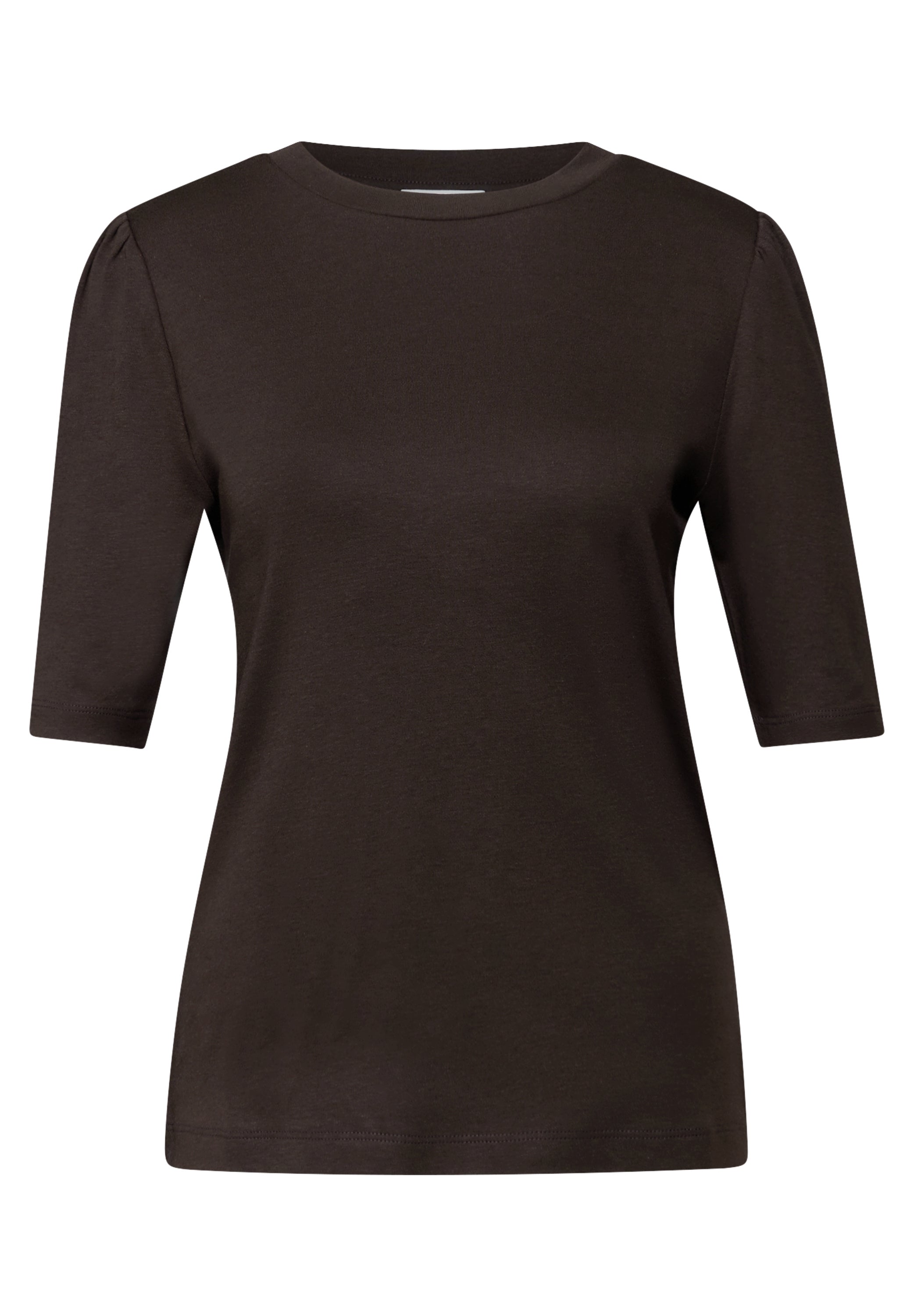 Basic T-Shirt mit Raffung