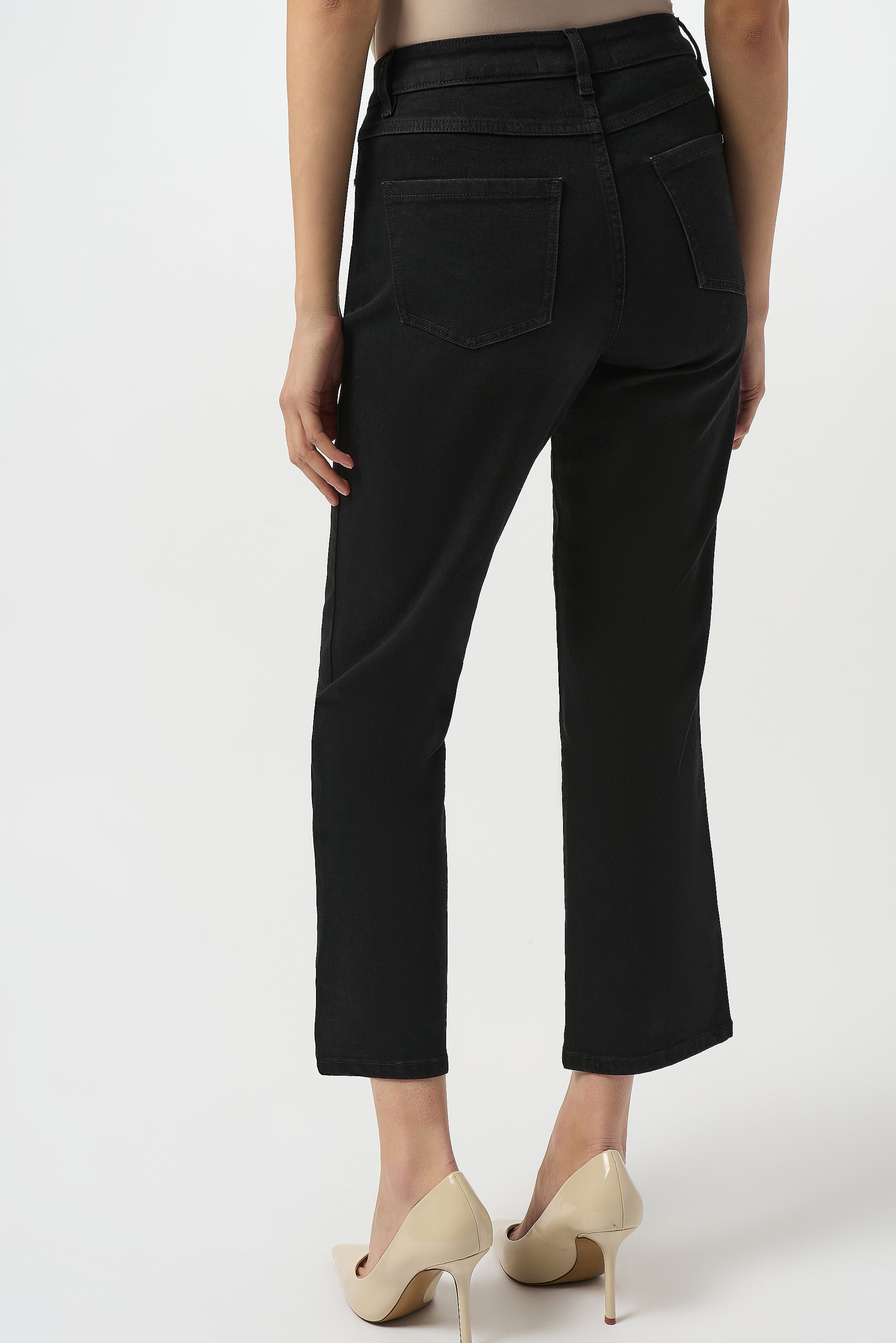 Klassische Stretch-Jeans mit geradem Bein aus Denim