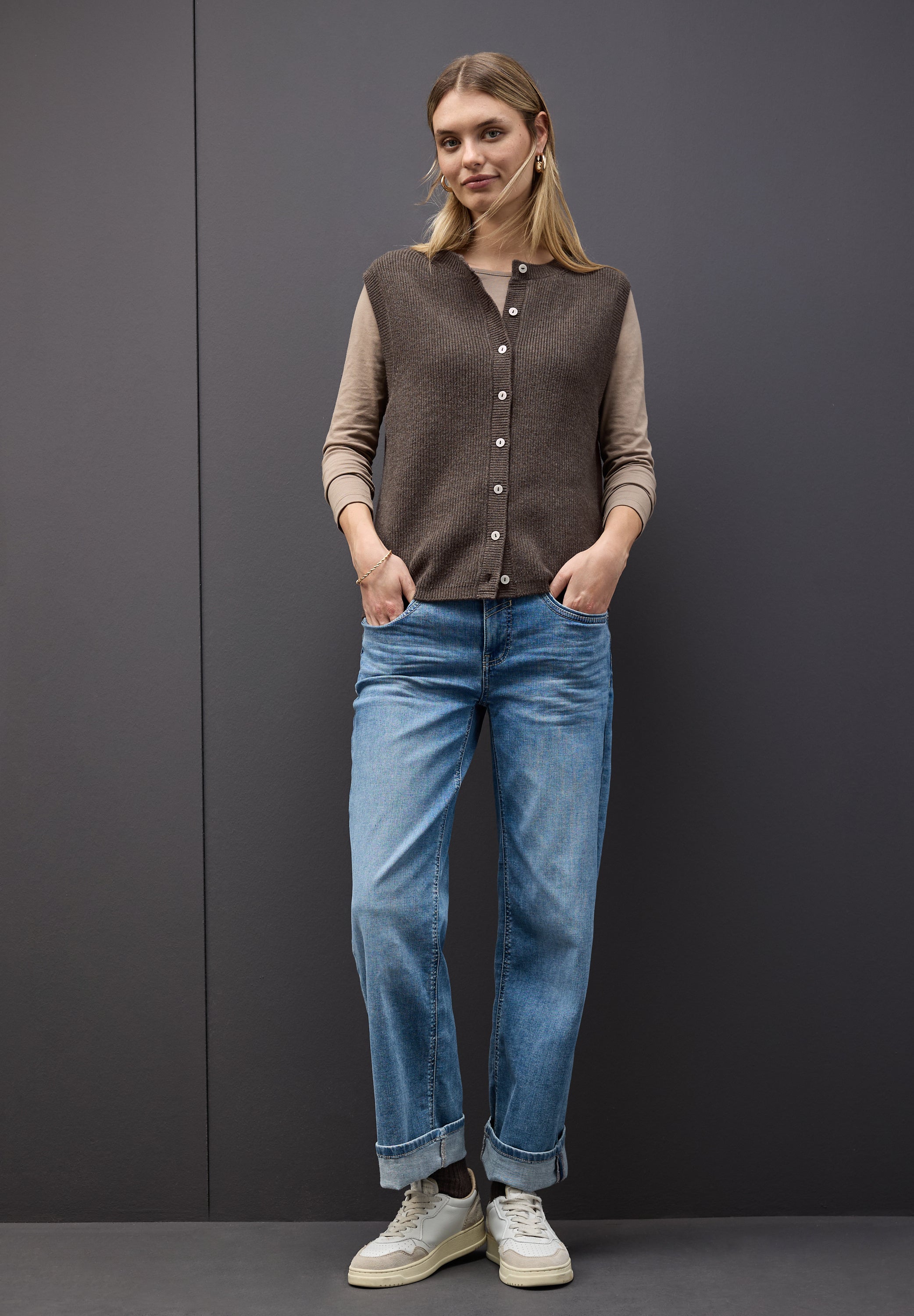 Ärmelloser Cosy Cardigan