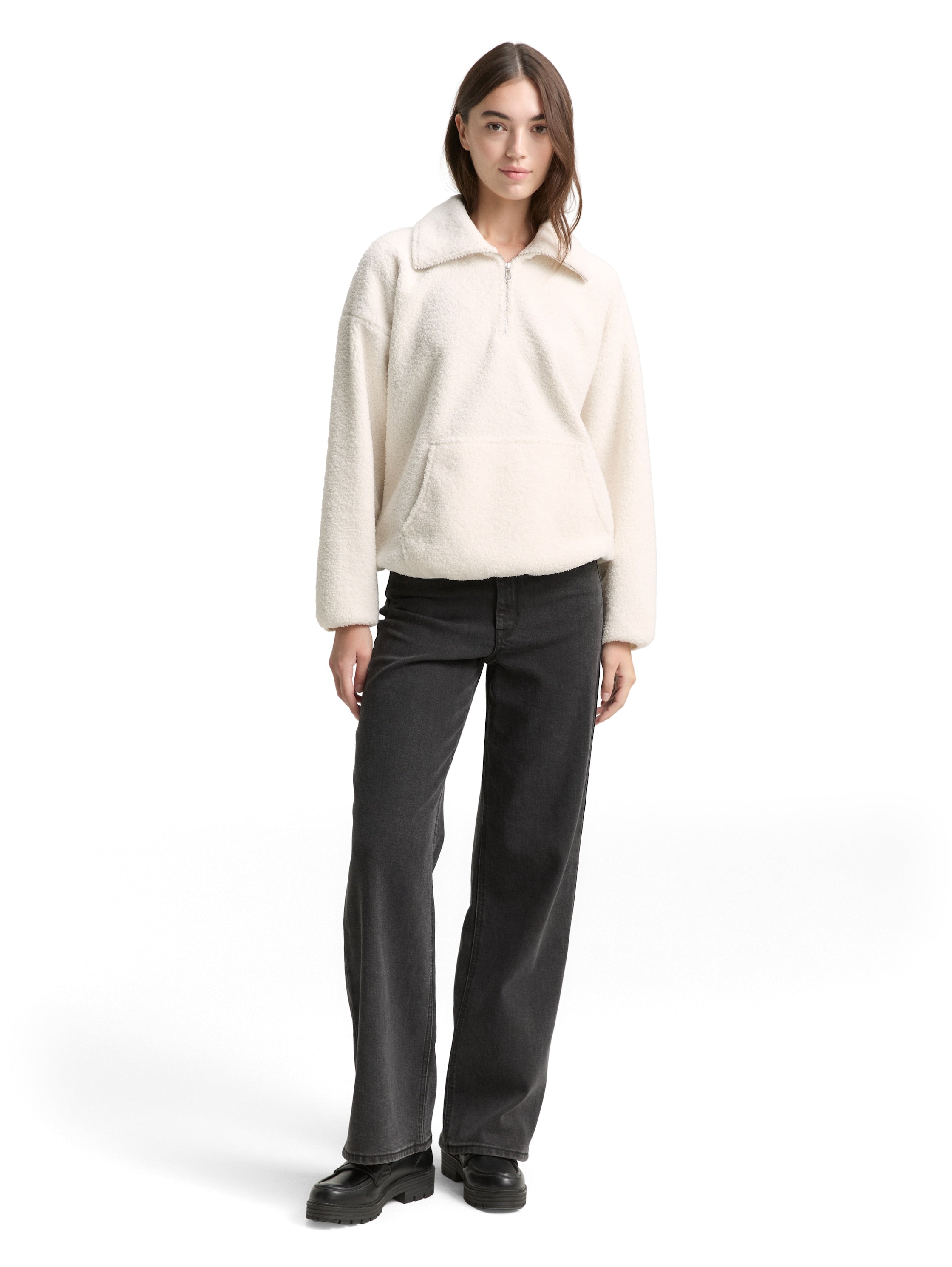 Loose Fit Teddy Sweatshirt
