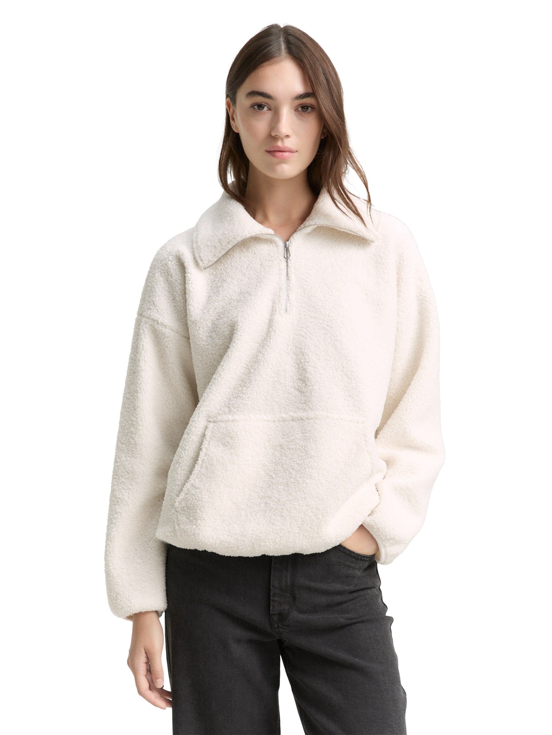 Loose Fit Teddy Sweatshirt