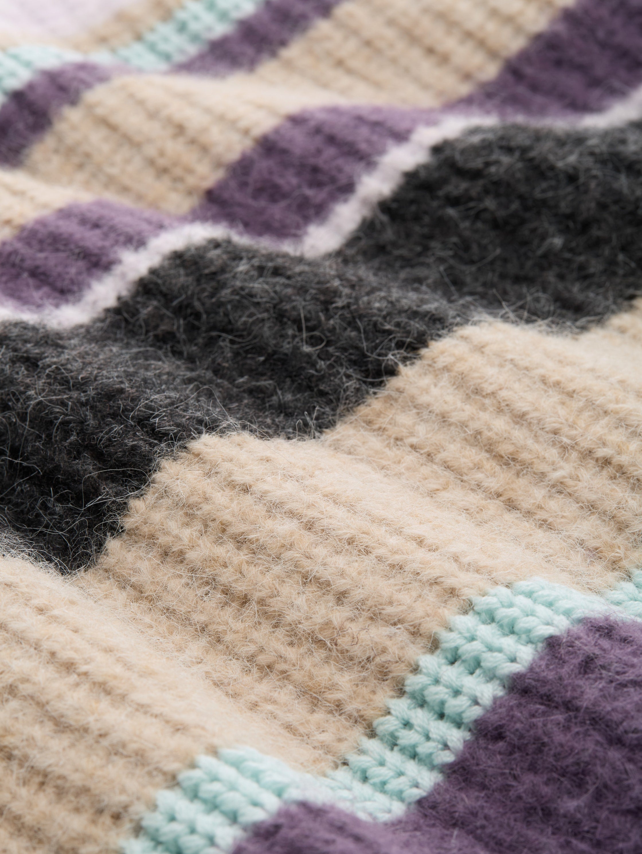 Relaxed Fit Cardigan mit Streifenmuster