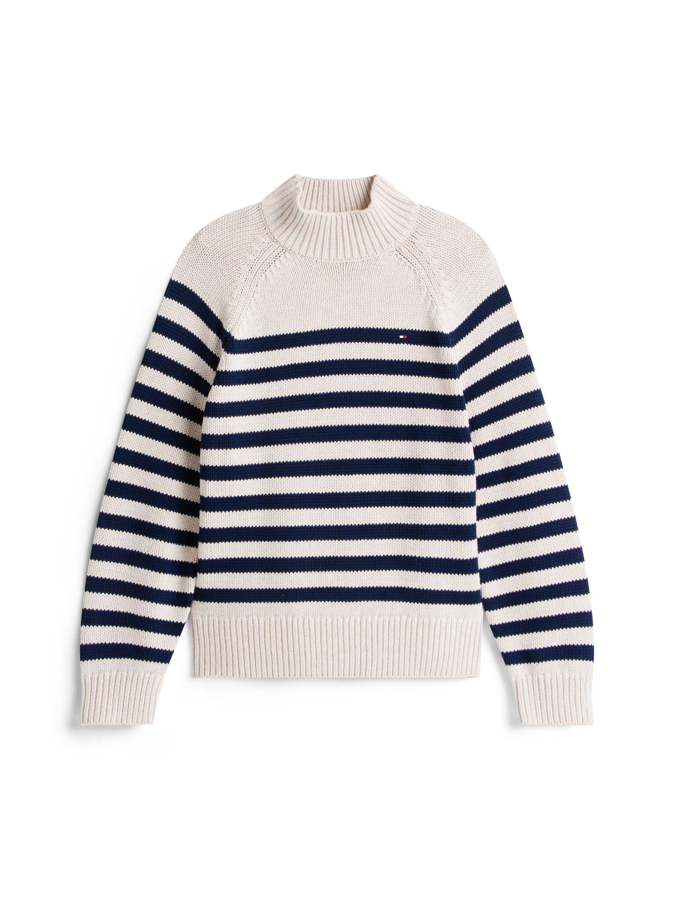 COTTON BLEND MOCK-NK LS SWT