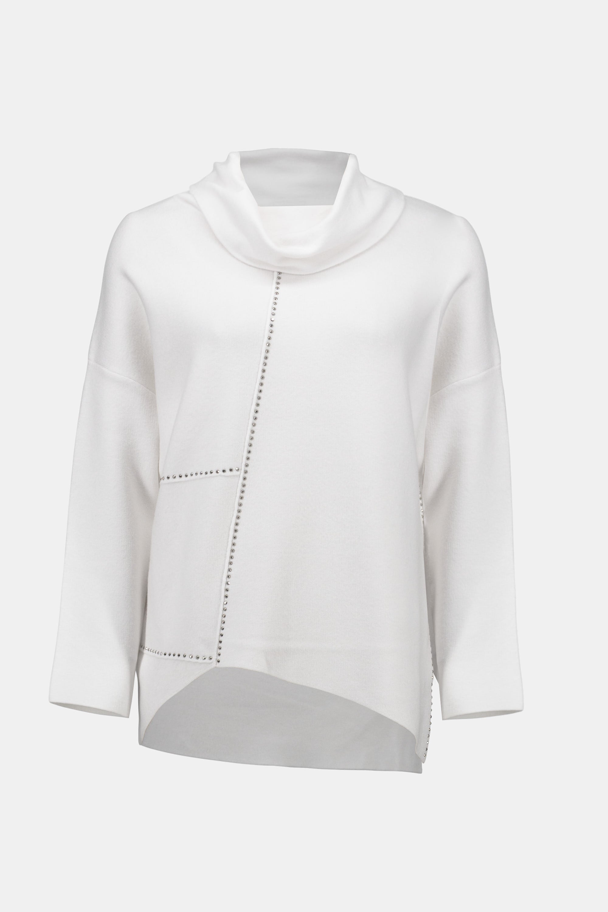 Asymmetrischer Strickpullover
