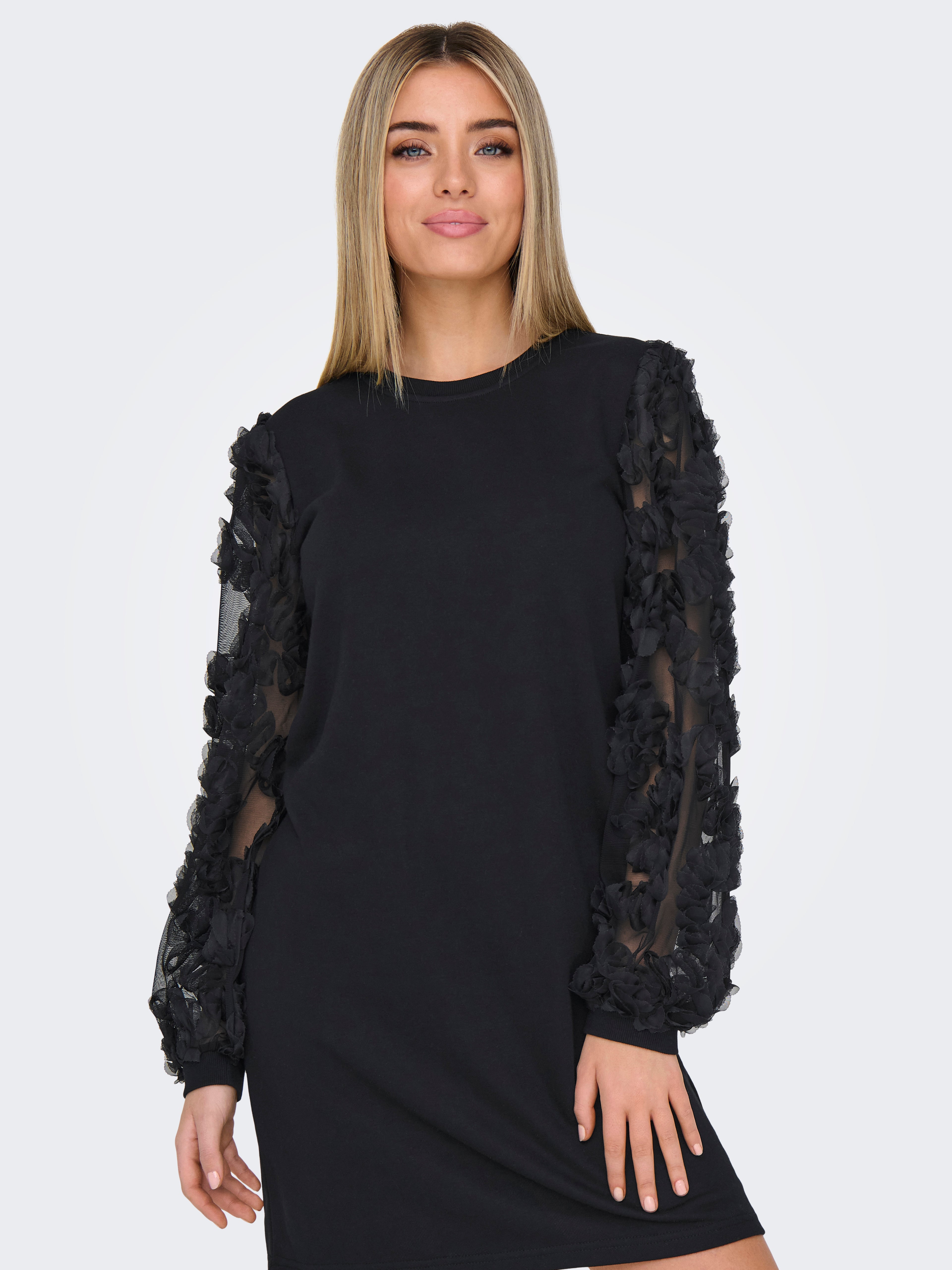 JDYFAIRVIEW L/S SWEAT DRESS JRS