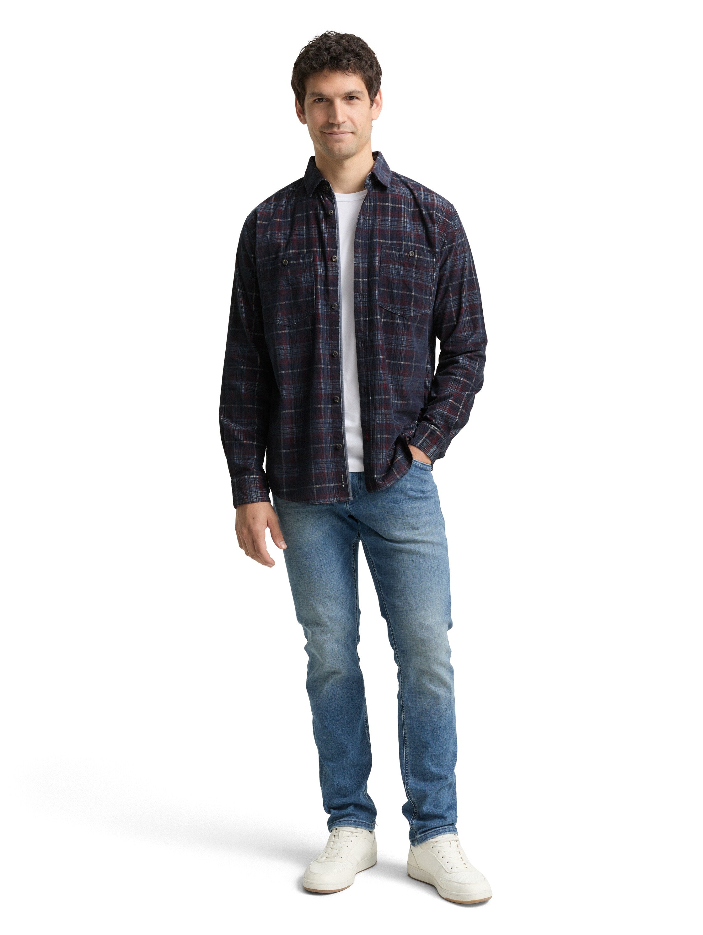 Tom Tailor Denim Male Erwachsene Hemd mit aufgesetzten Brusttaschen aus Cord
